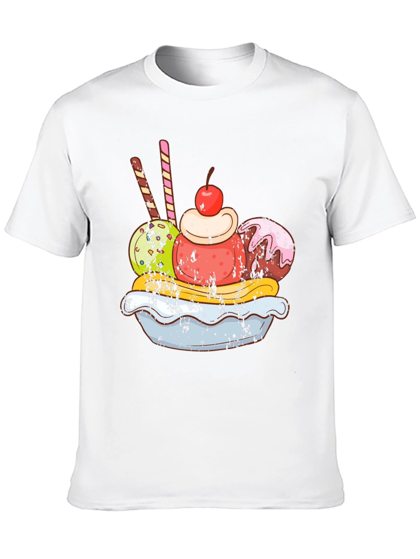Ice Cream Sundae Graphic Tee - Tasty Design