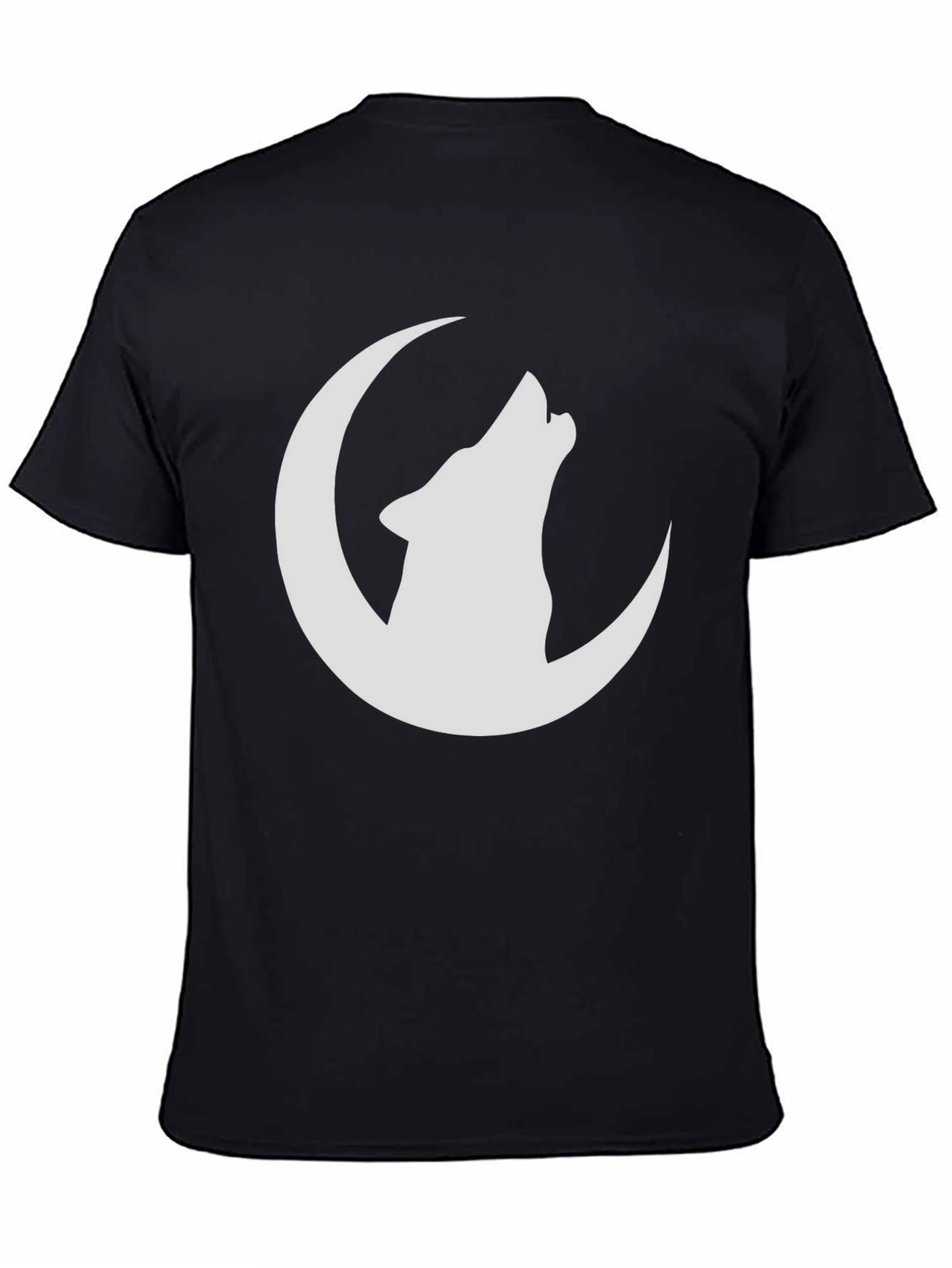 Wolf Moon Graphic T-Shirt - Black