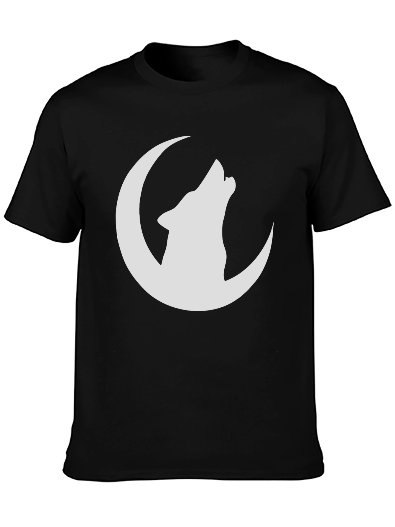 Wolf Moon Graphic T-Shirt - Black