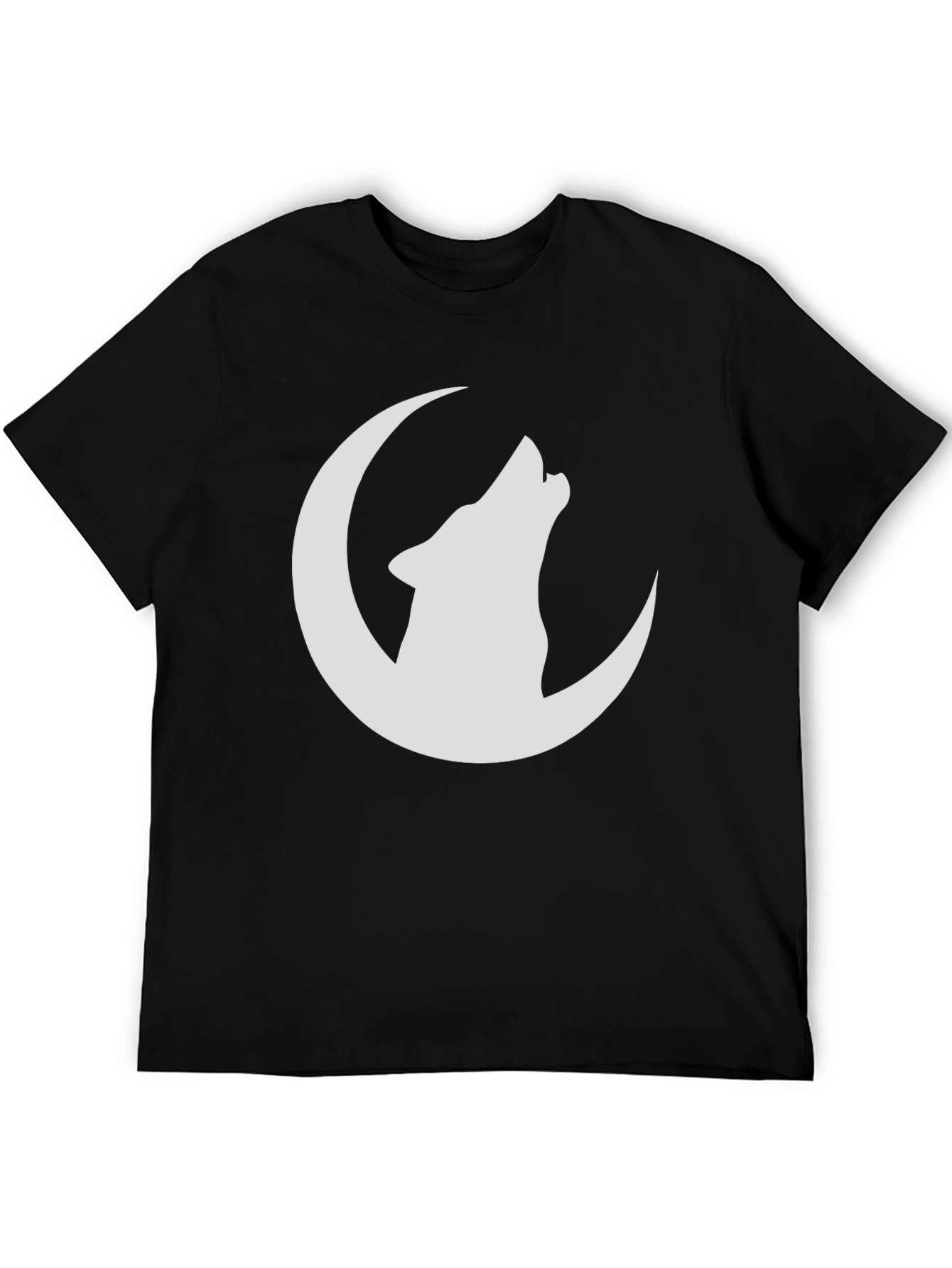 Wolf Moon Graphic T-Shirt - Black