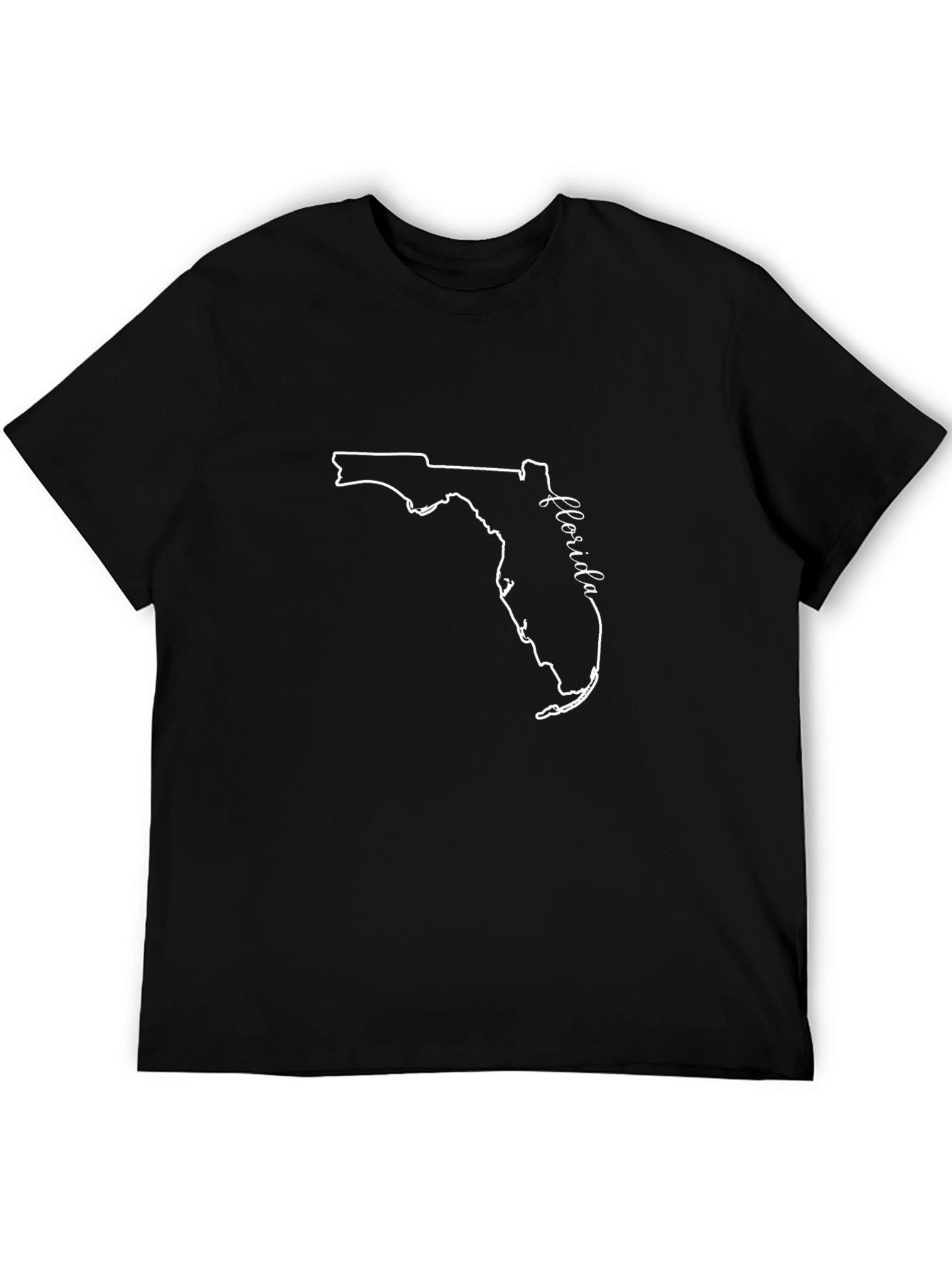 Florida State Outline T-Shirt - Black