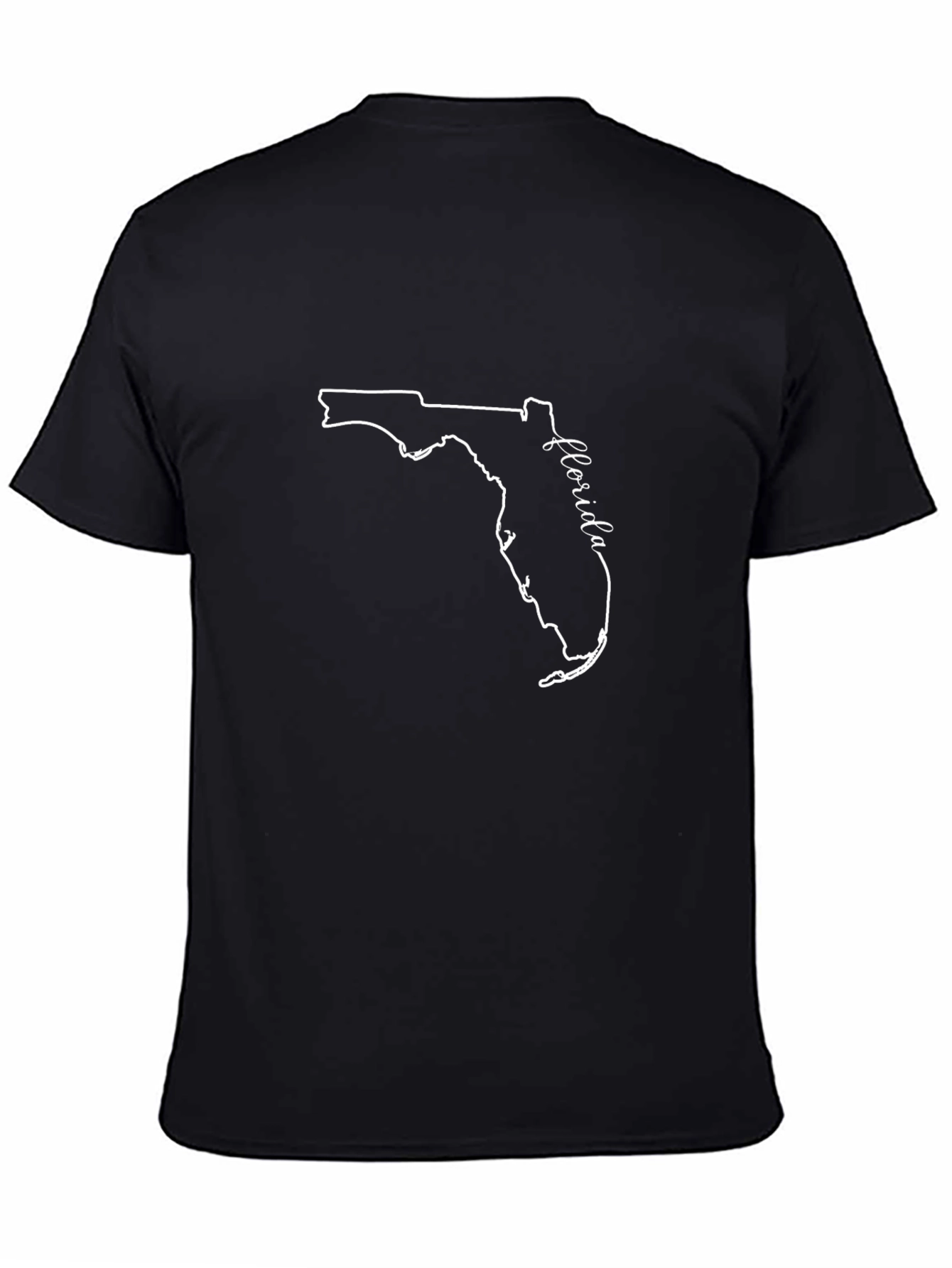 Florida State Outline T-Shirt - Black