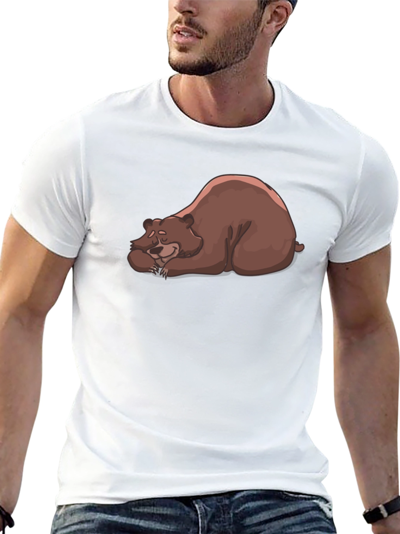 Bear Nap Graphic T-Shirt - Casual Comfort