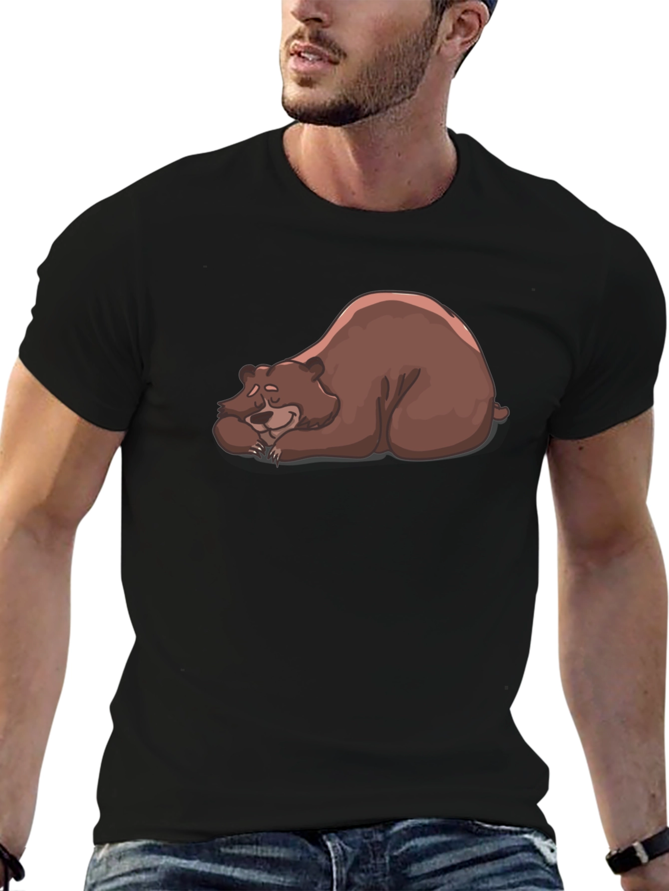 Bear Nap Graphic T-Shirt - Casual Comfort