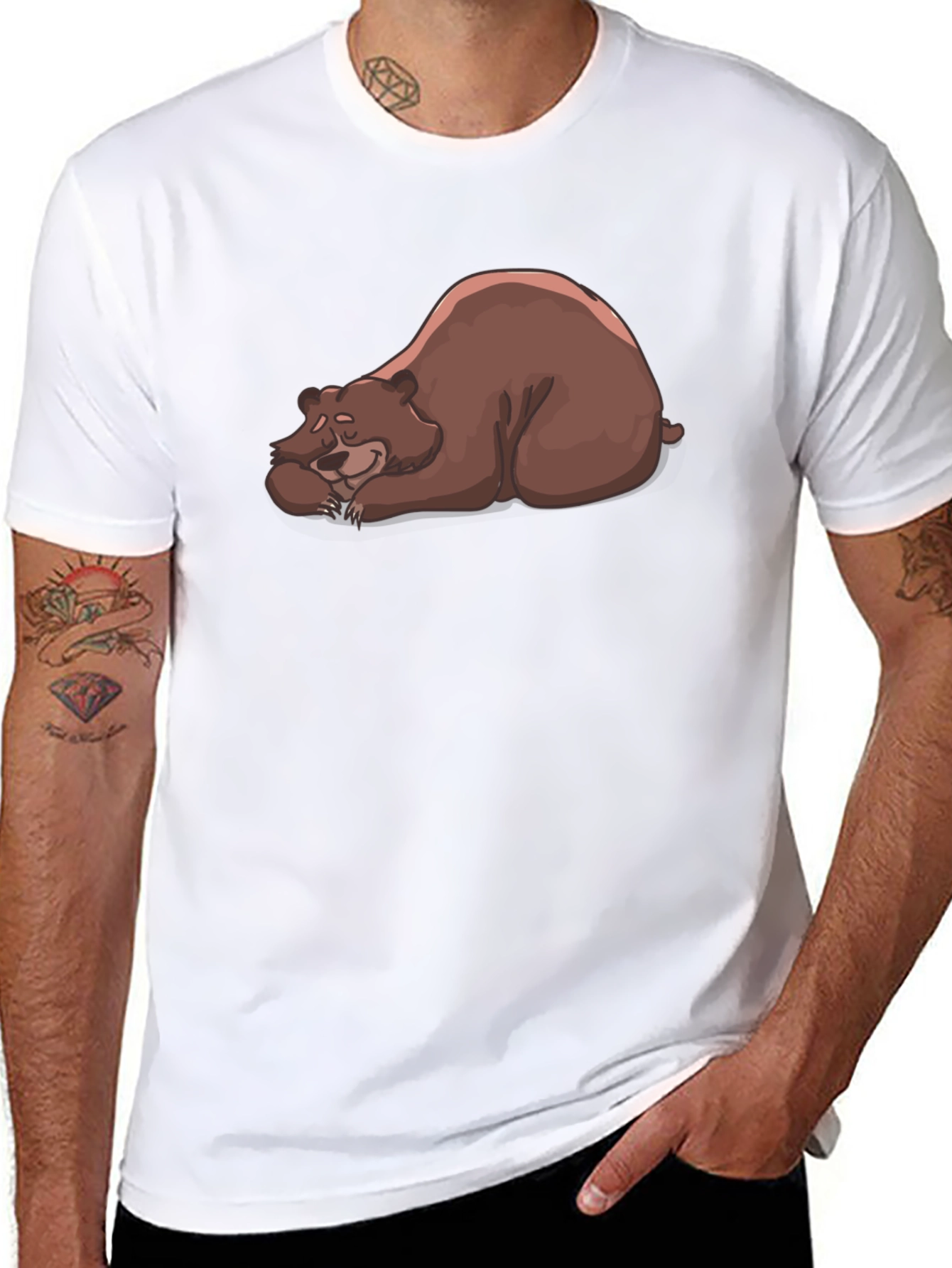 Bear Nap Graphic T-Shirt - Casual Comfort