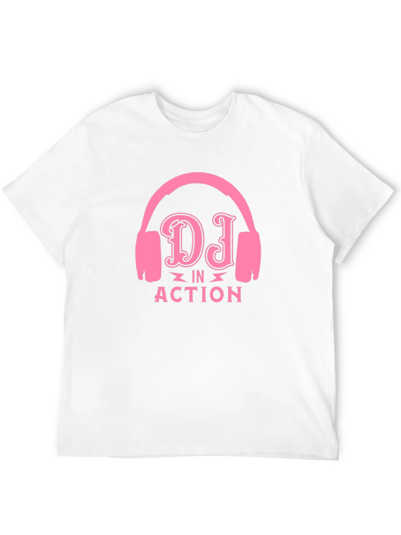 DJ in Action Graphic T-Shirt - Black Cotton Tee
