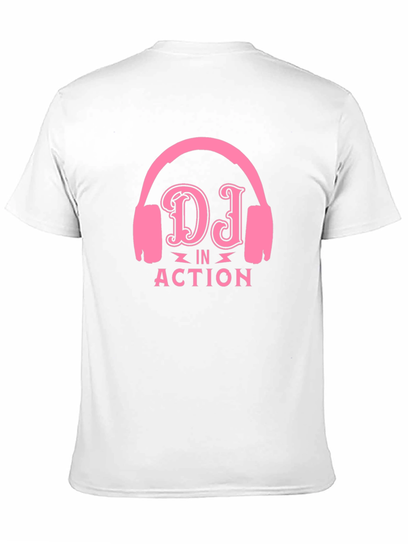 DJ in Action Graphic T-Shirt - Black Cotton Tee