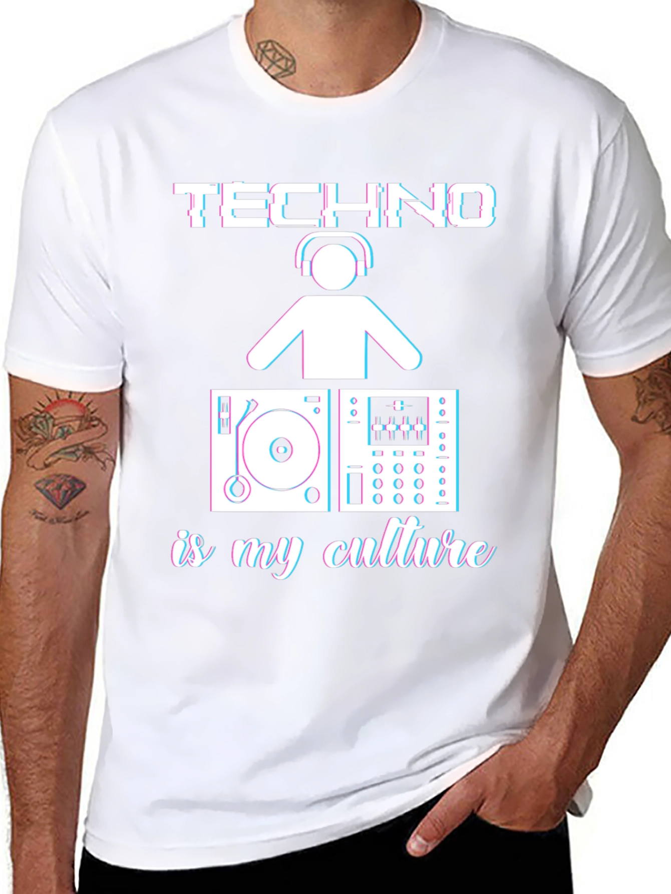 Techno is My Culture T-Shirt DJ Music Lover