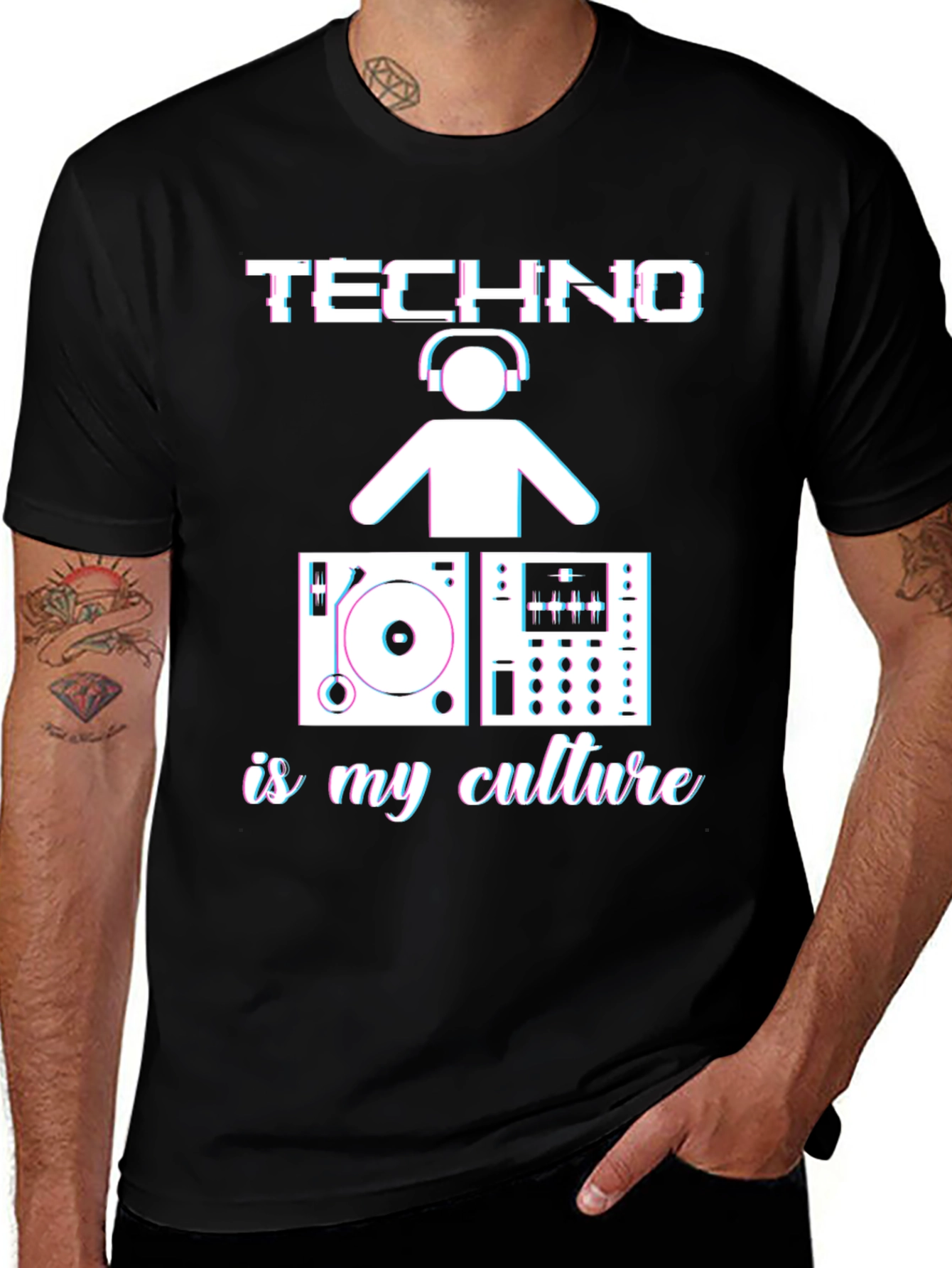 Techno is My Culture T-Shirt DJ Music Lover
