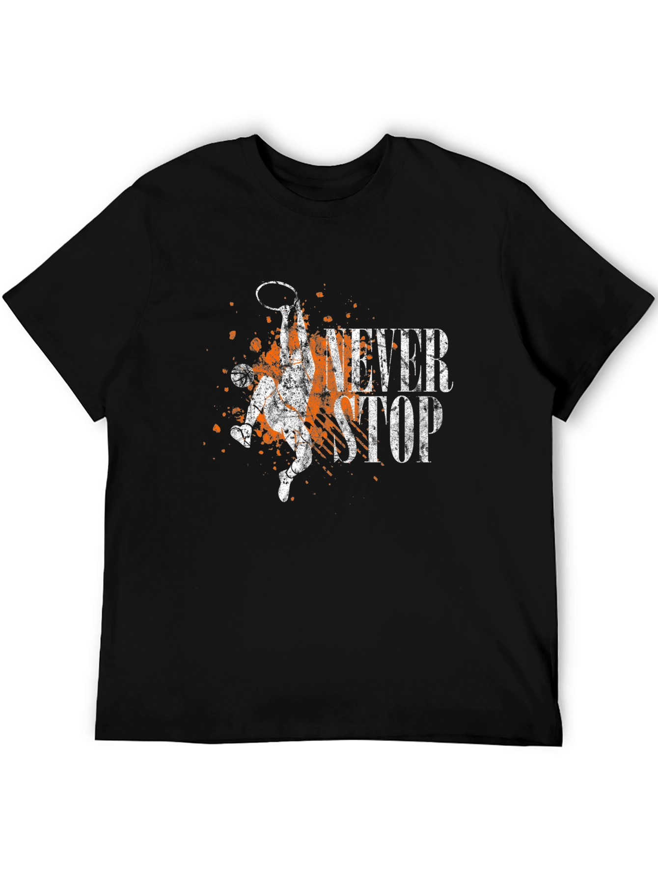 Never Stop Basketball Graphic Tee