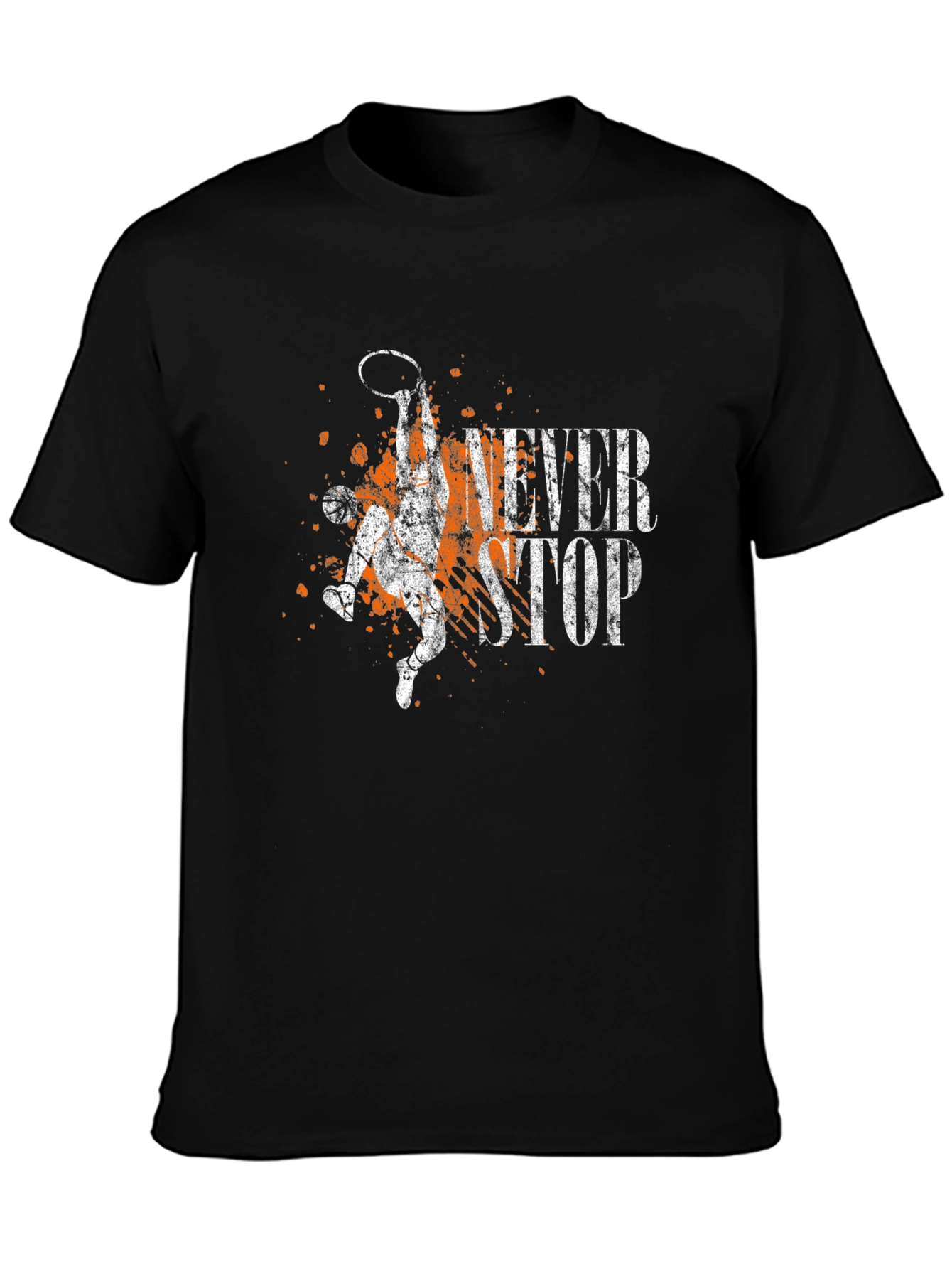 Never Stop Basketball Graphic Tee
