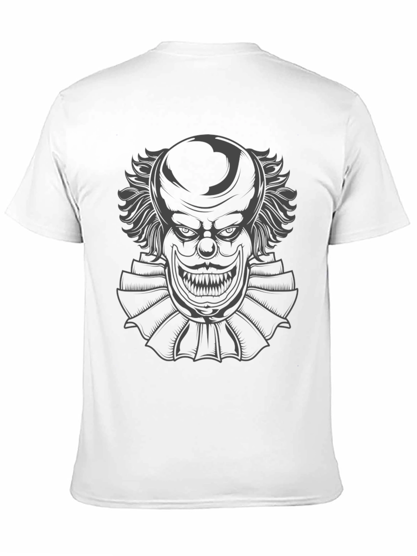 Mens Black T-Shirt with Clown Graphic