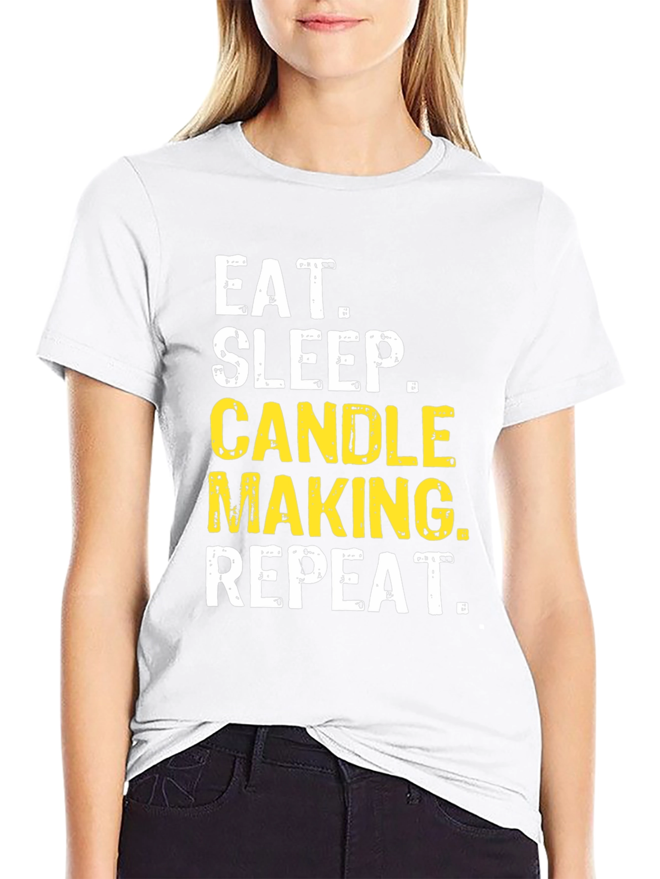 Candle Making T-Shirt Eat Sleep Repeat