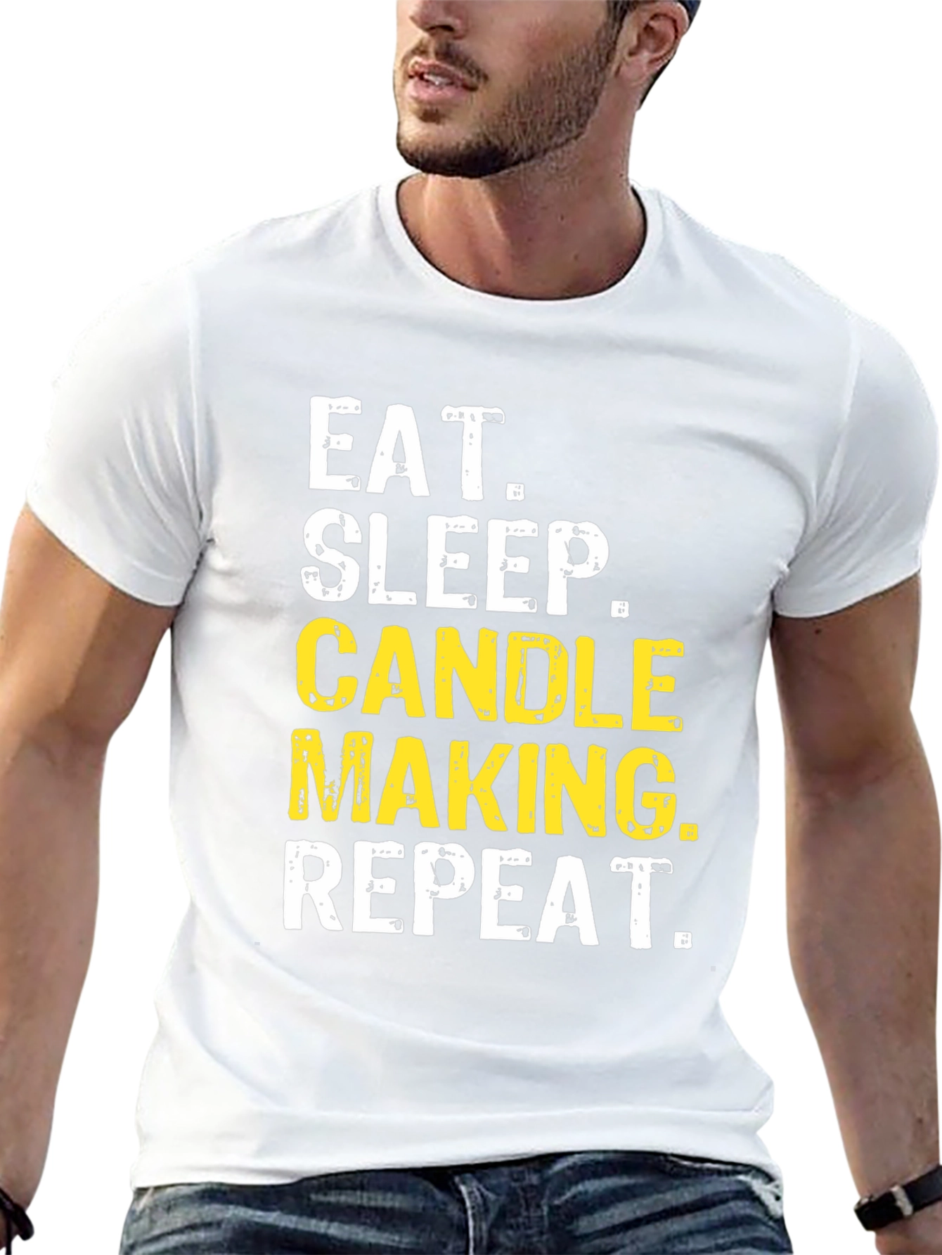 Candle Making T-Shirt Eat Sleep Repeat