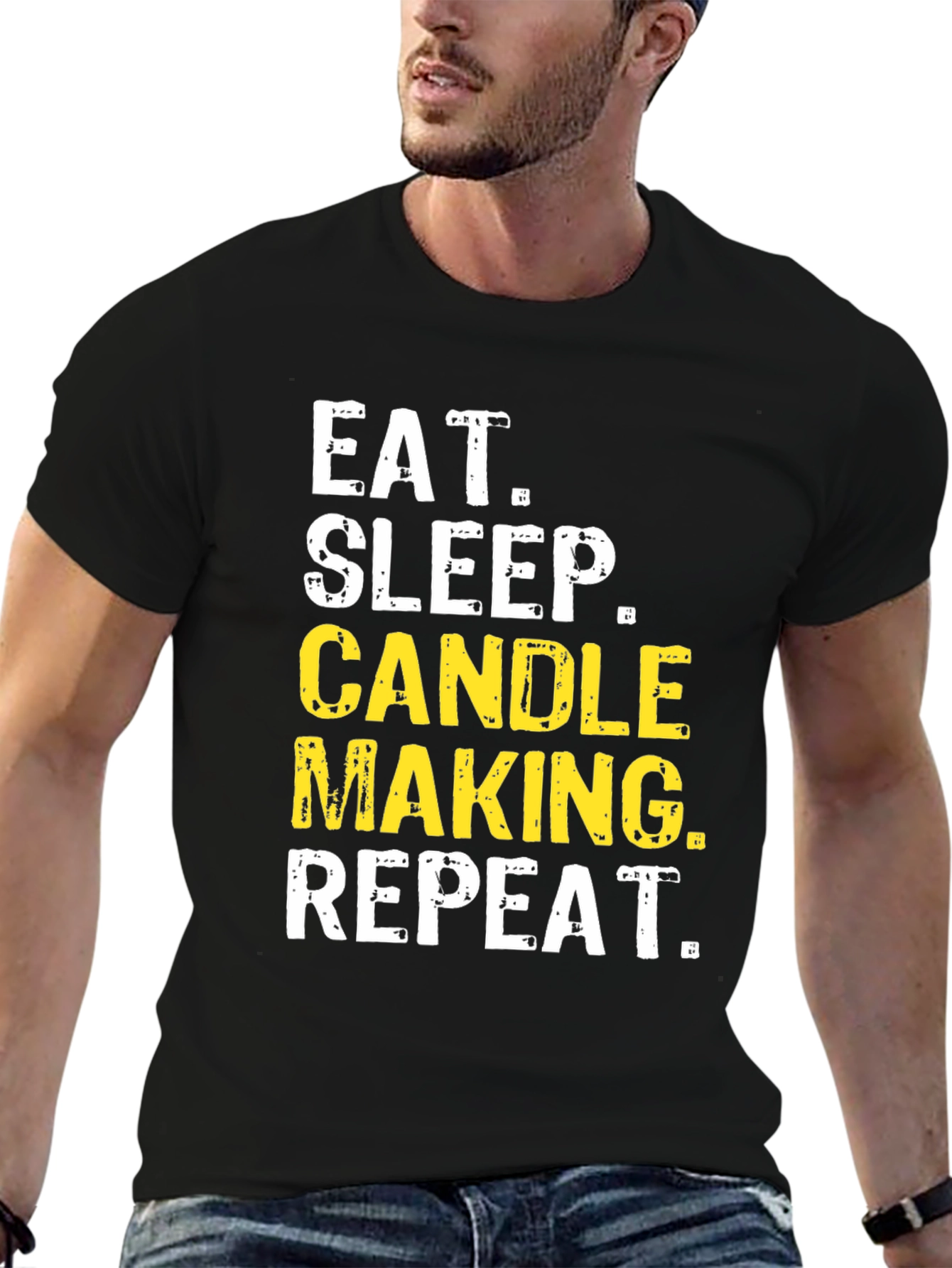 Candle Making T-Shirt Eat Sleep Repeat