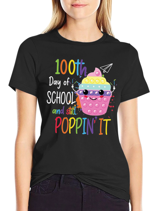100th Day of School T-Shirt - Poppin It
