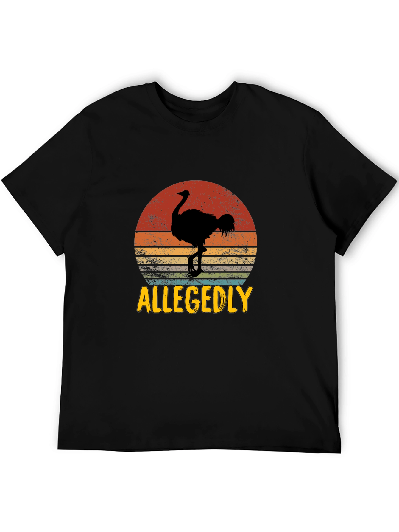 Allegedly Ostrich Retro Graphic Tee