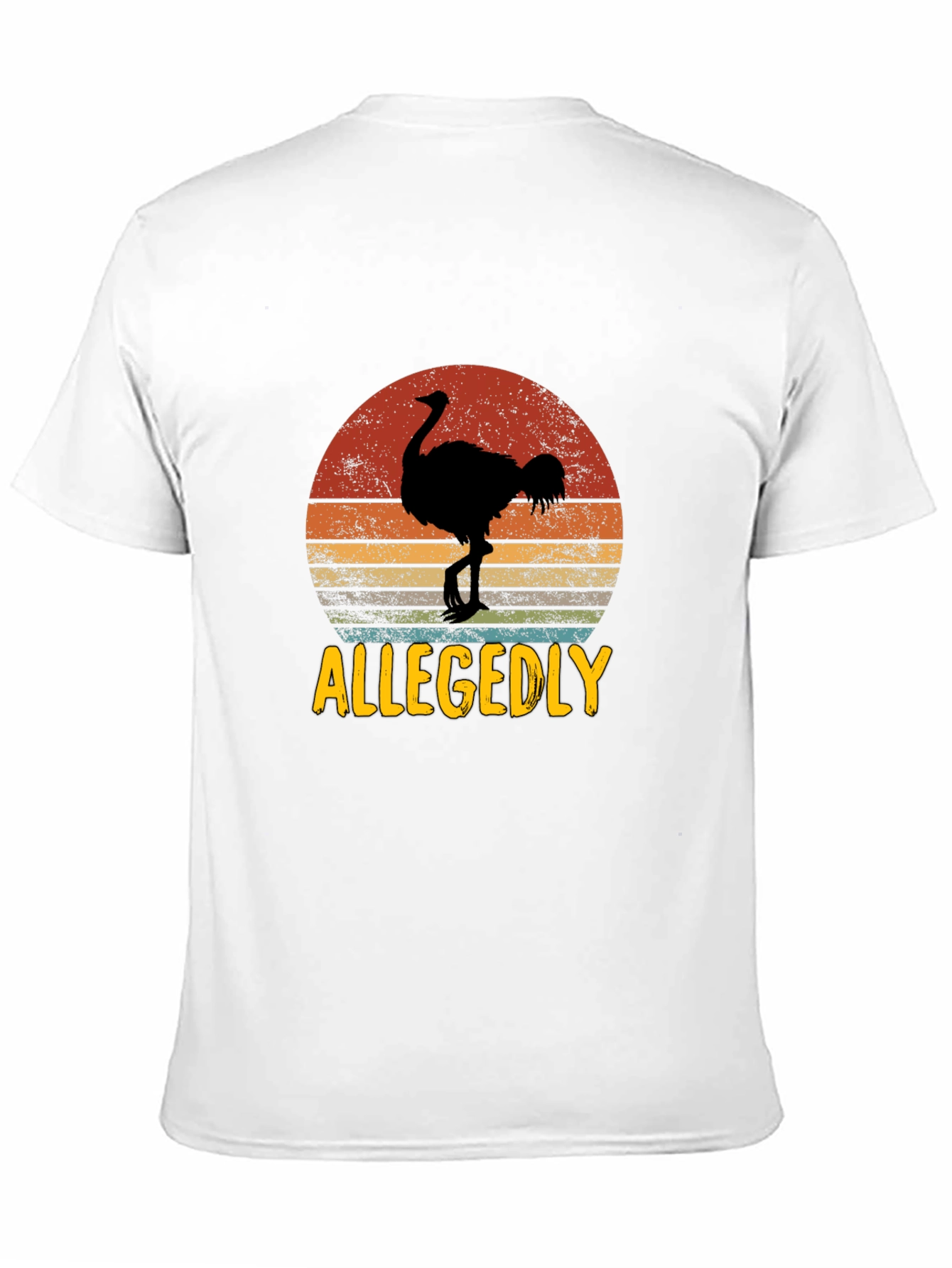 Allegedly Ostrich Retro Graphic Tee