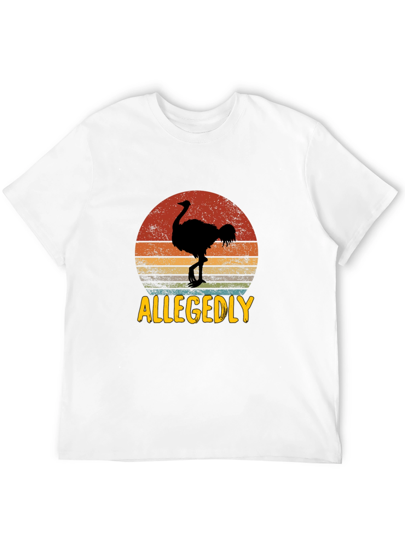 Allegedly Ostrich Retro Graphic Tee