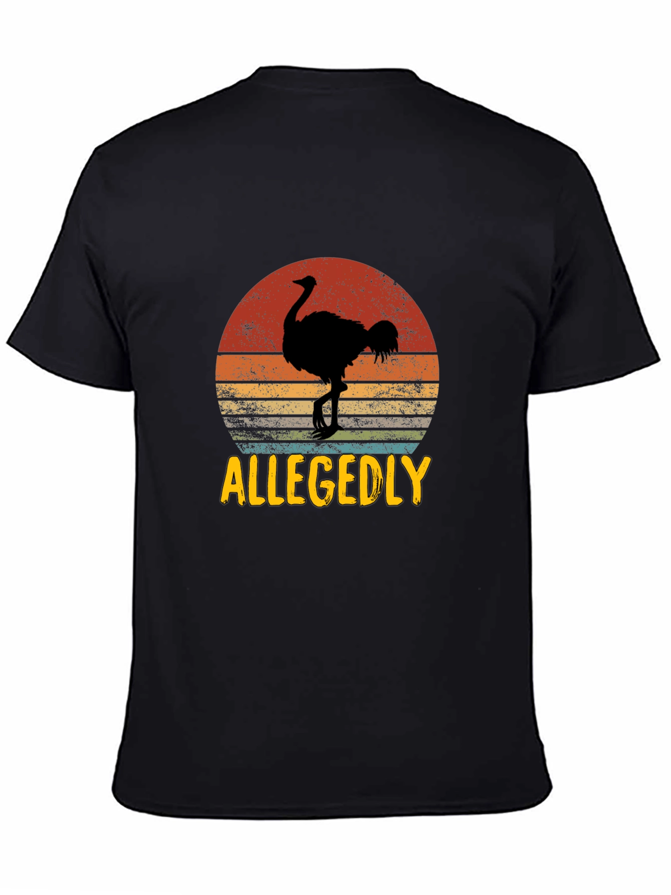 Allegedly Ostrich Retro Graphic Tee