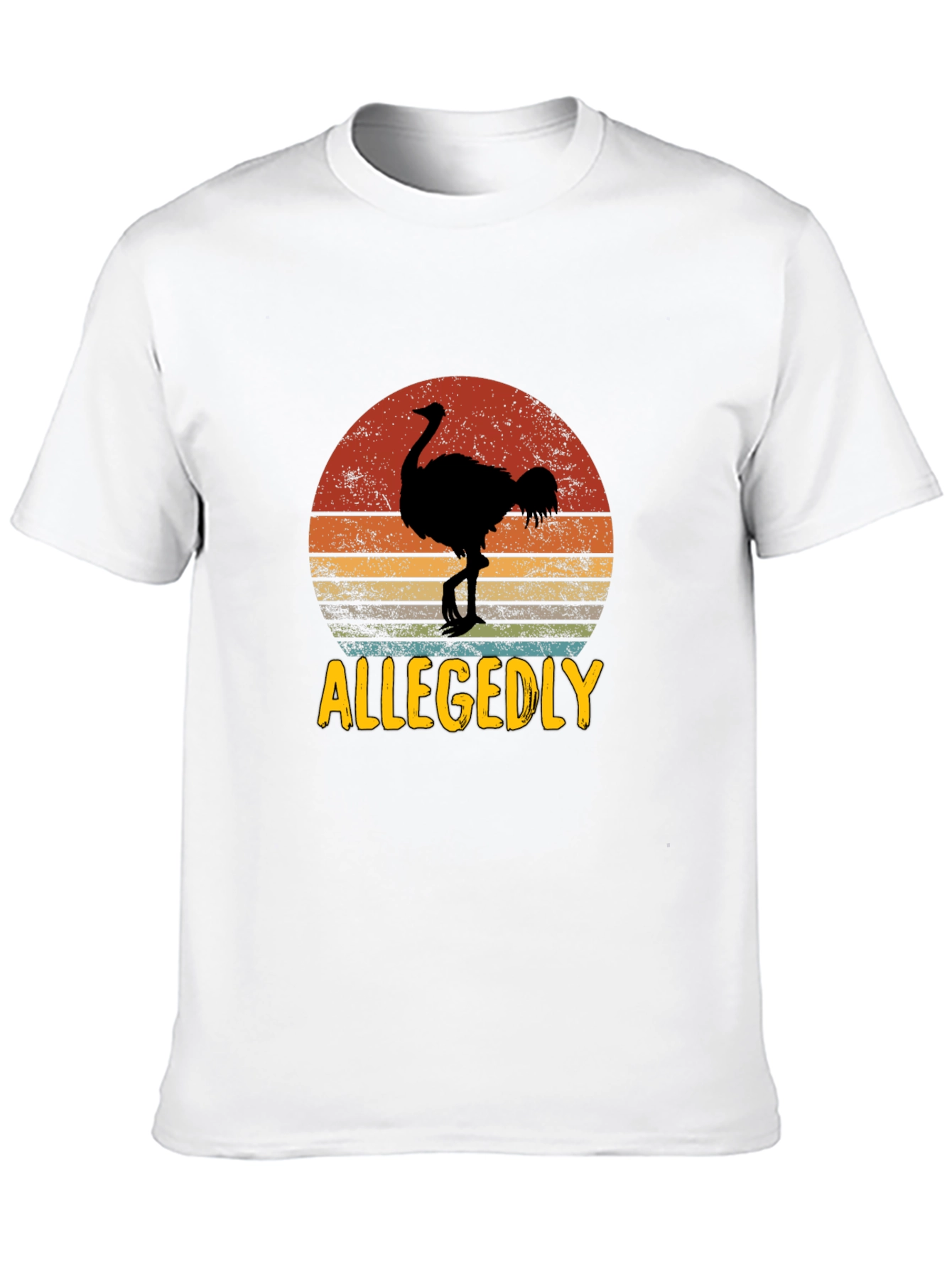 Allegedly Ostrich Retro Graphic Tee