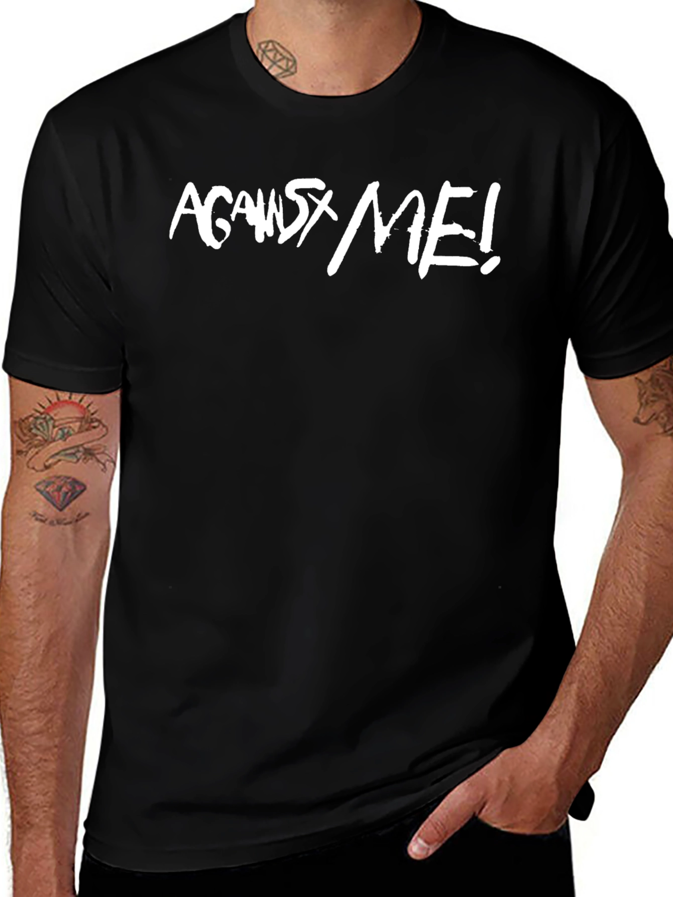 Against Me! Band Logo Black T-Shirt
