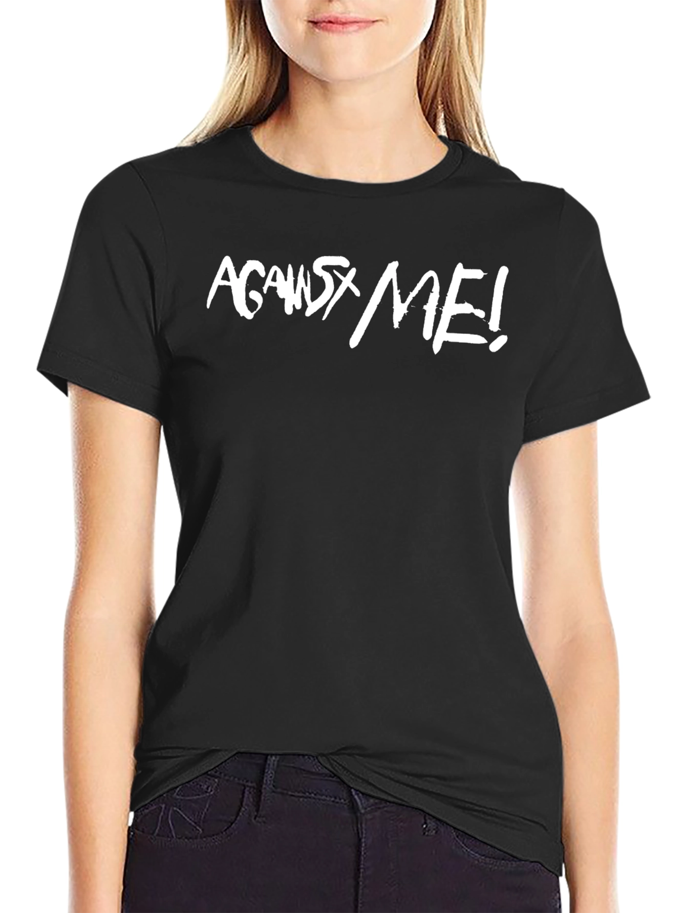 Against Me! Band Logo Black T-Shirt