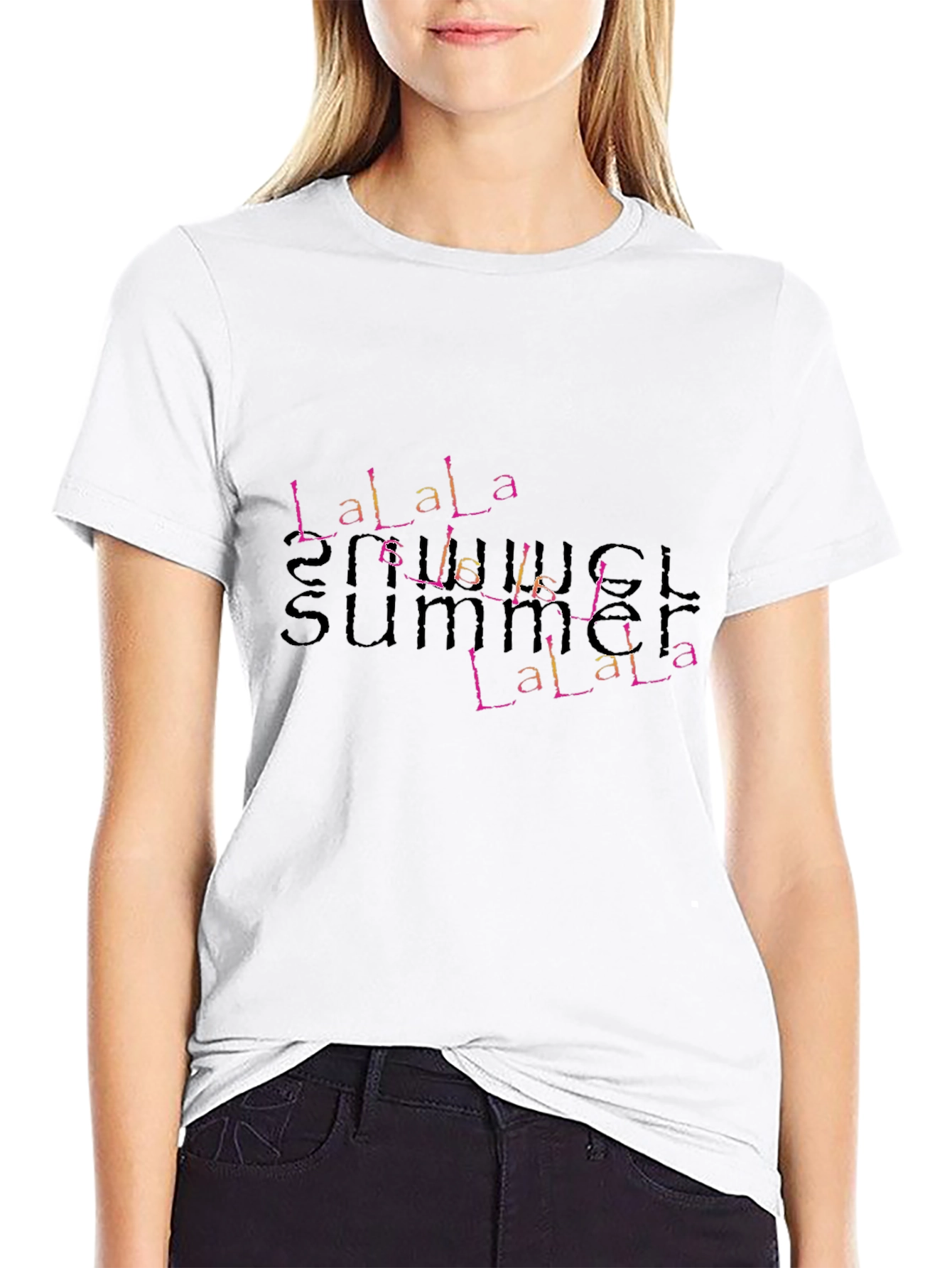 LaLa Summer Graphic Tee - Trendy Casual Shirt