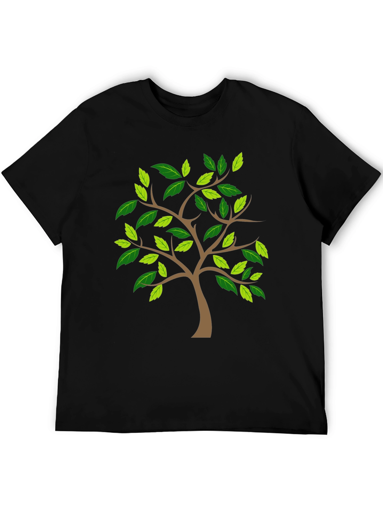 Nature Tree Graphic Print Tee - Classic Black