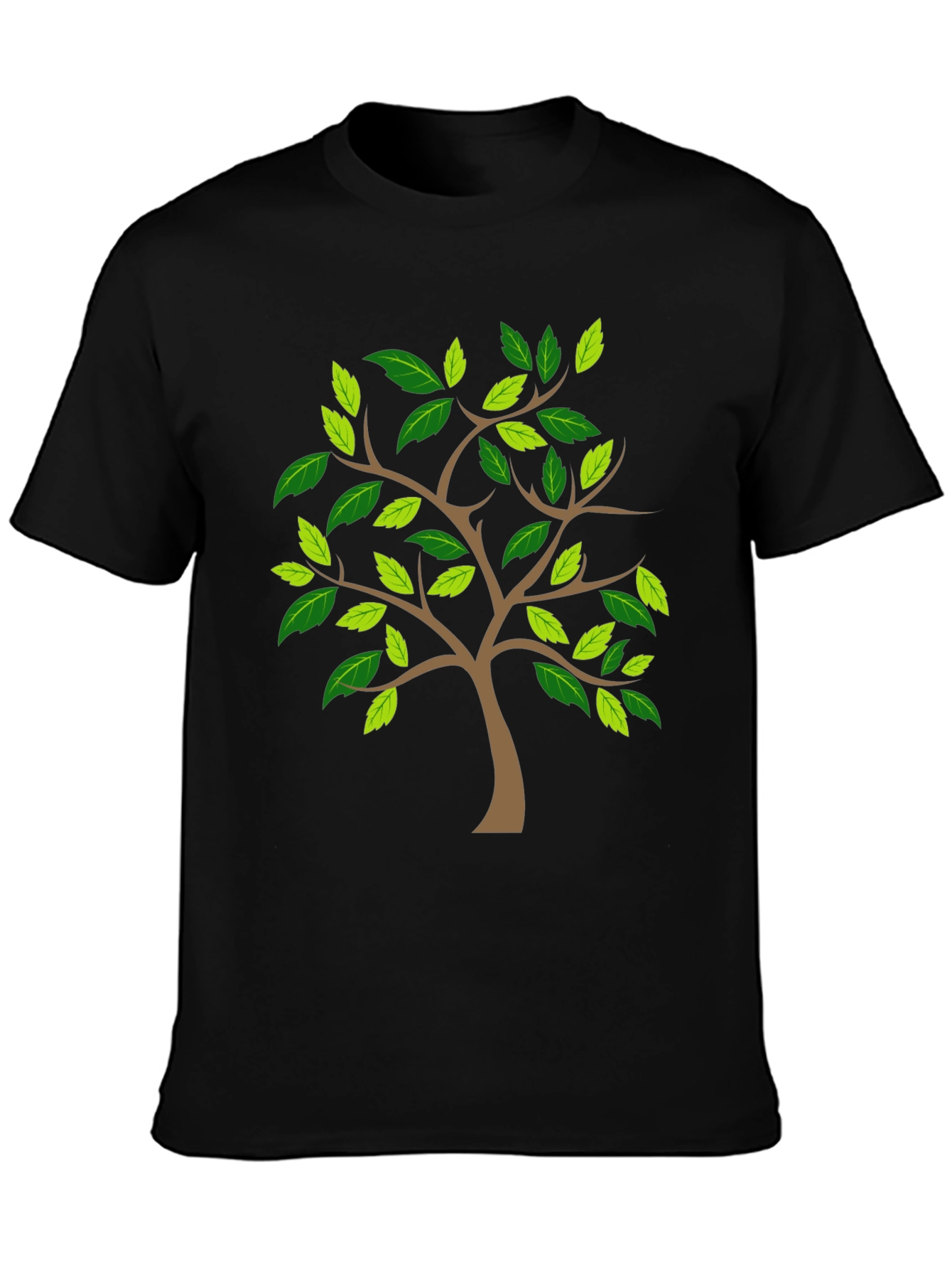 Nature Tree Graphic Print Tee - Classic Black