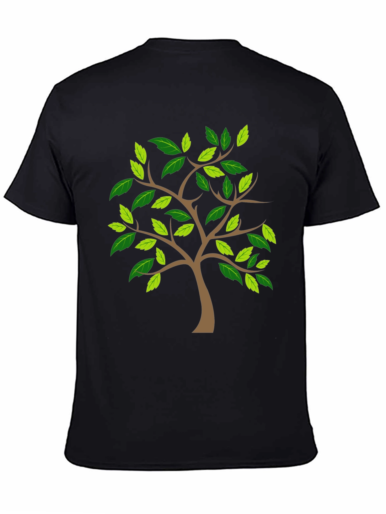 Nature Tree Graphic Print Tee - Classic Black