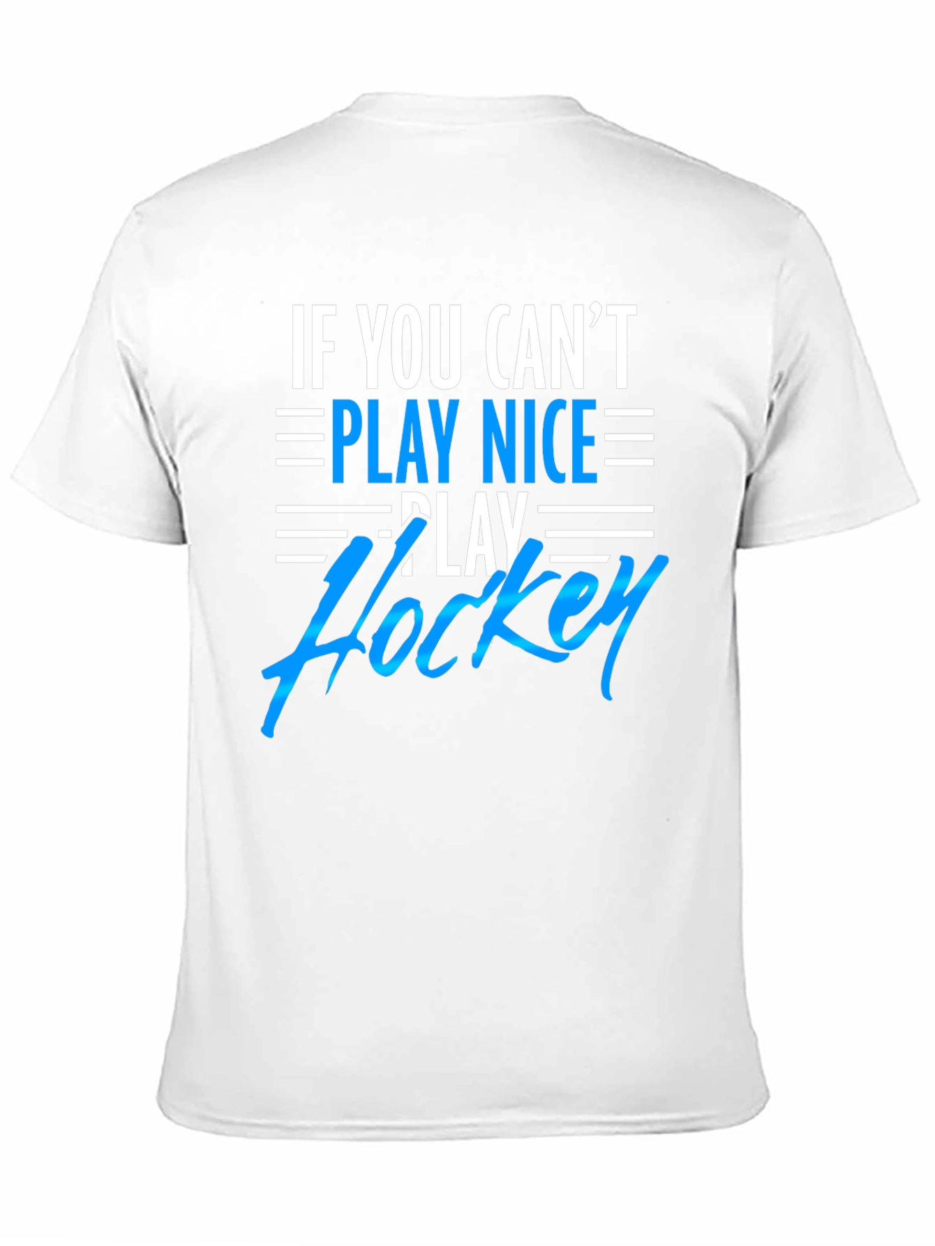 Play Hockey Graphic Tee - Black Cotton T-Shirt