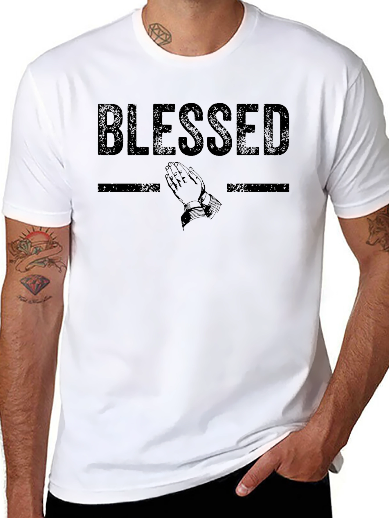 Blessed Graphic Tee - Stylish Religious T-Shirt