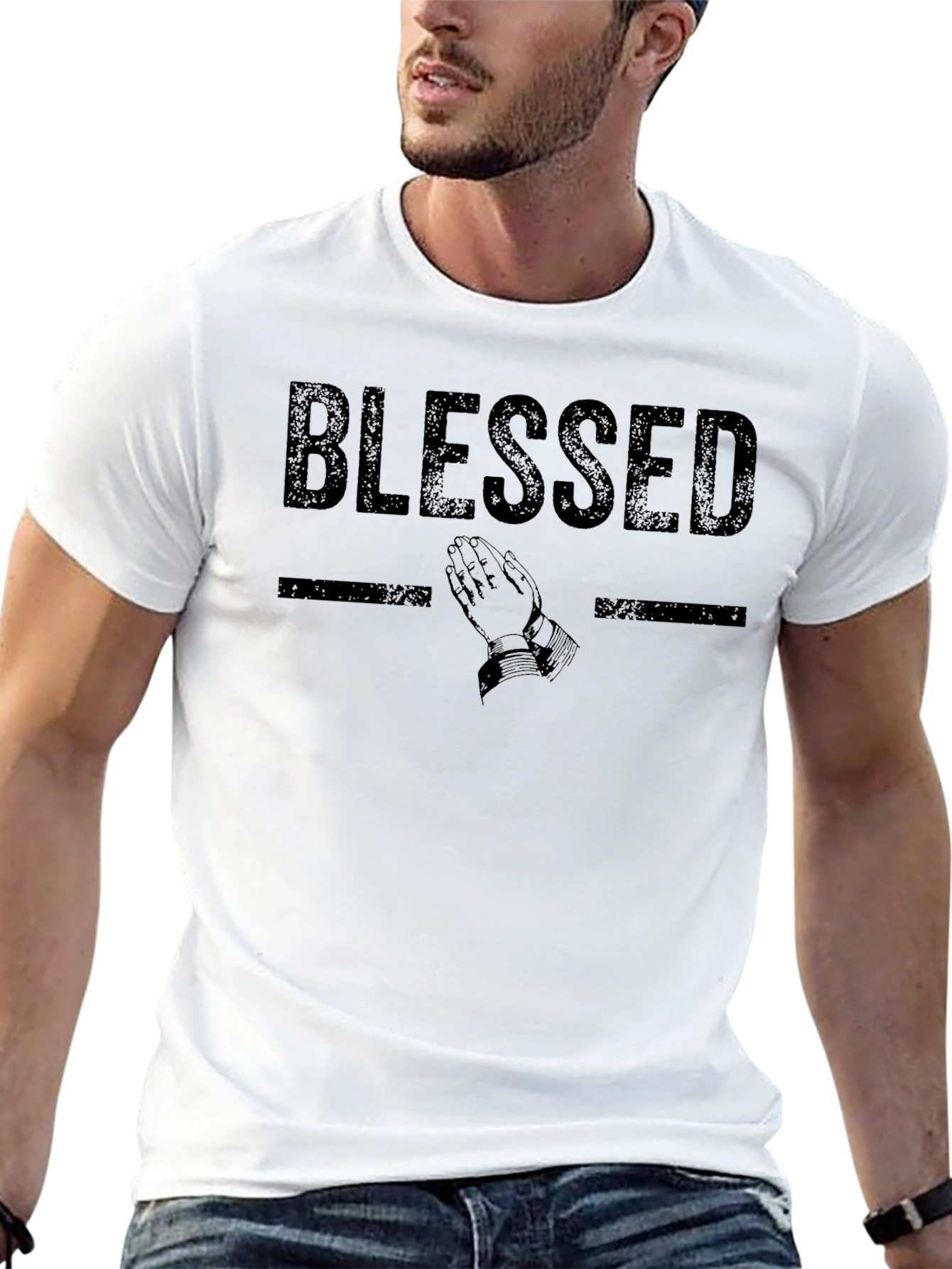 Blessed Graphic Tee - Stylish Religious T-Shirt