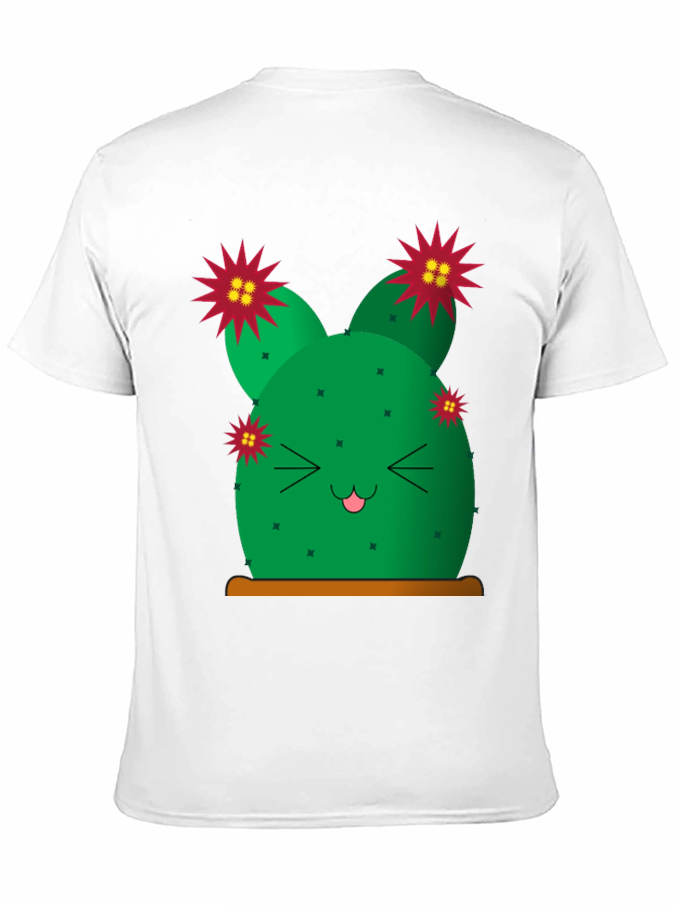 Cute Cactus Graphic Tee - Black T-Shirt