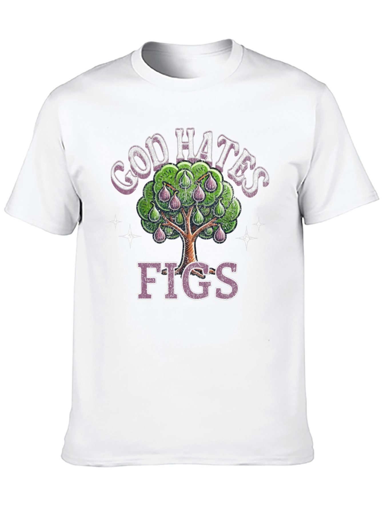 God Hates Figs Graphic Tee - Black Cotton T-Shirt