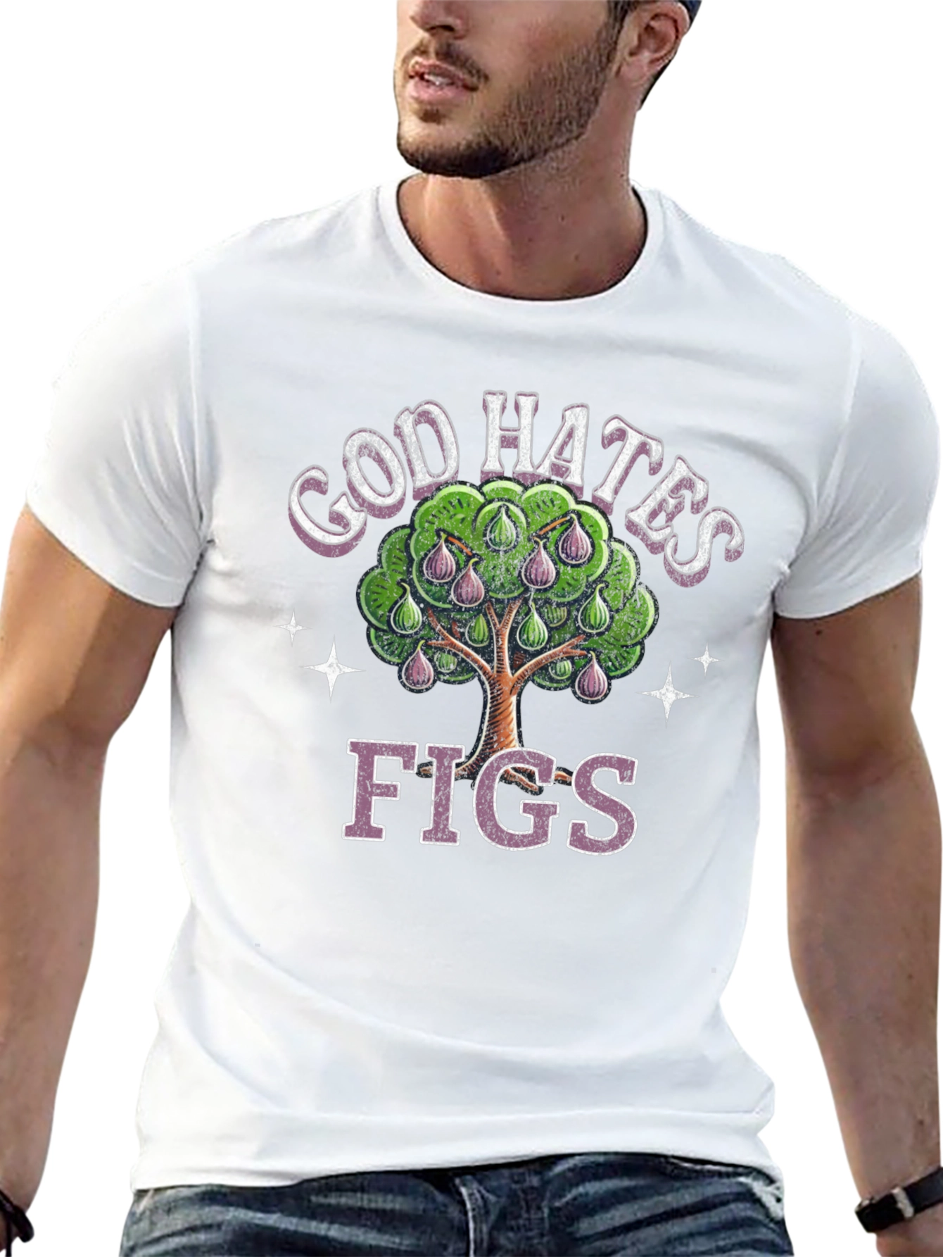God Hates Figs Graphic Tee - Black Cotton T-Shirt