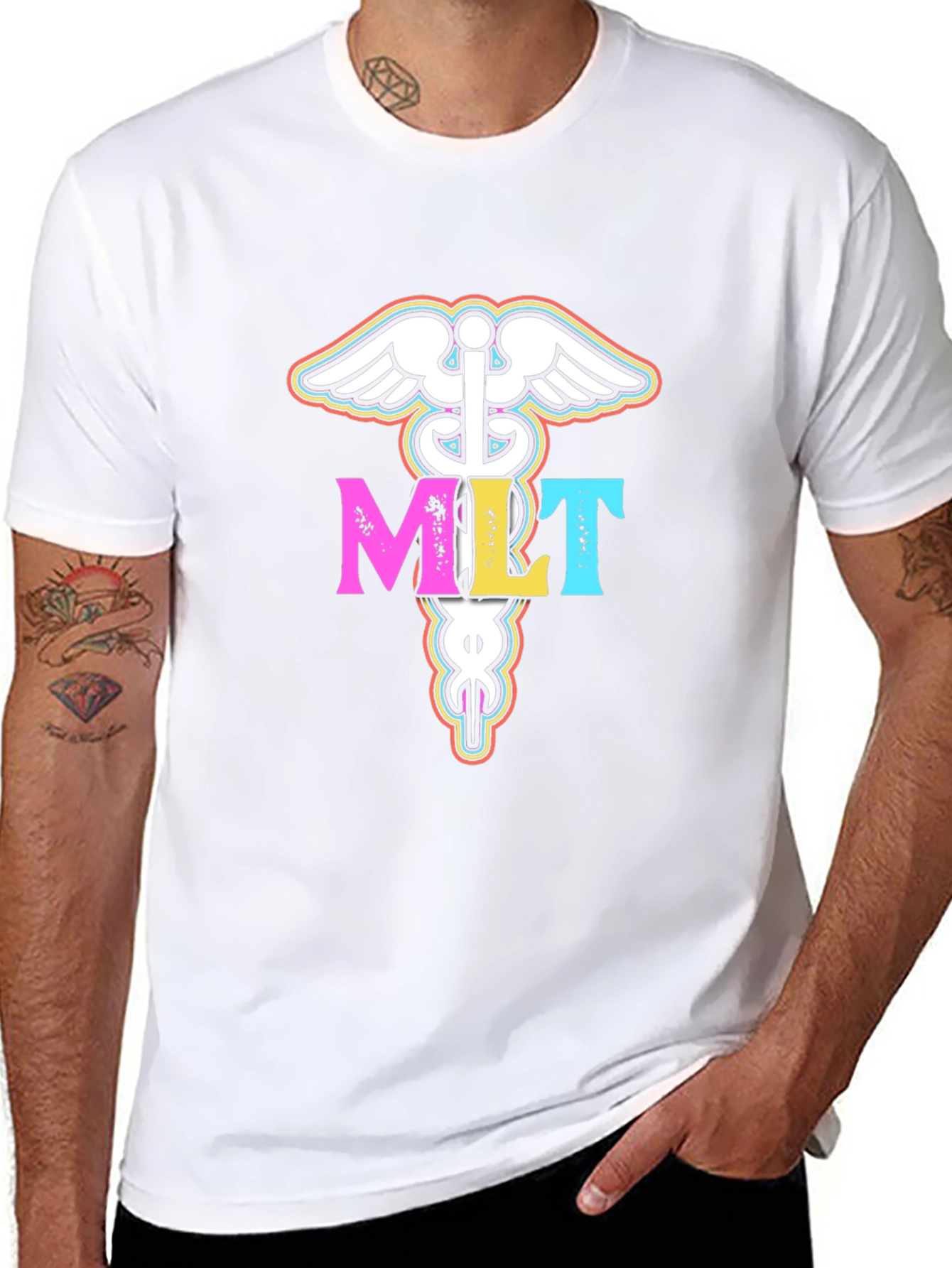 Medical Lab Tech MLT Caduceus T-Shirt