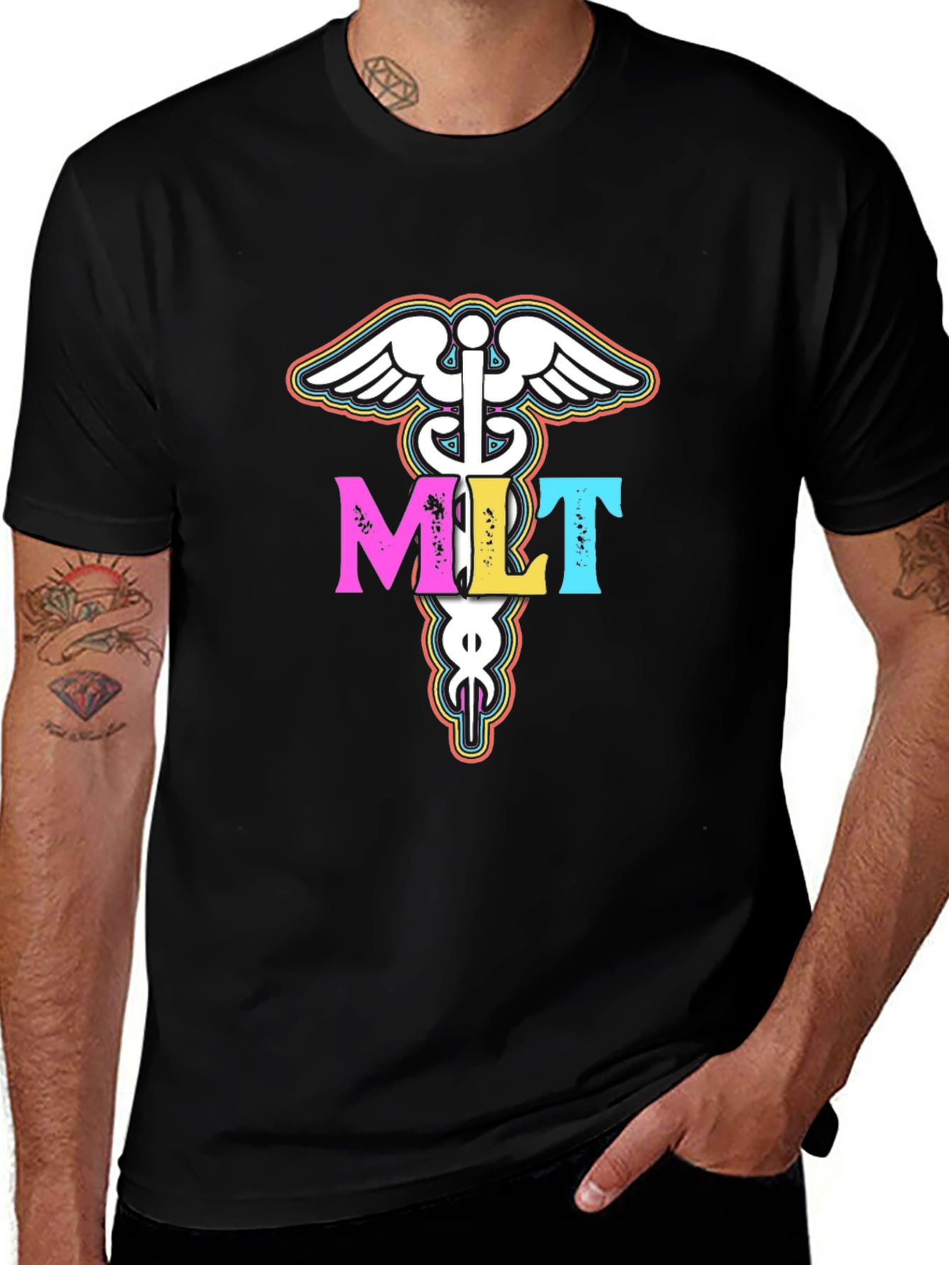 Medical Lab Tech MLT Caduceus T-Shirt