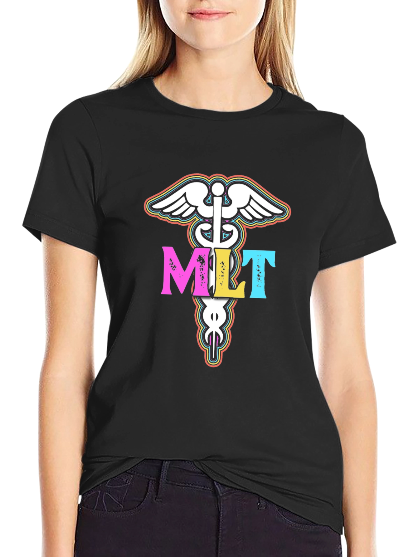 Medical Lab Tech MLT Caduceus T-Shirt