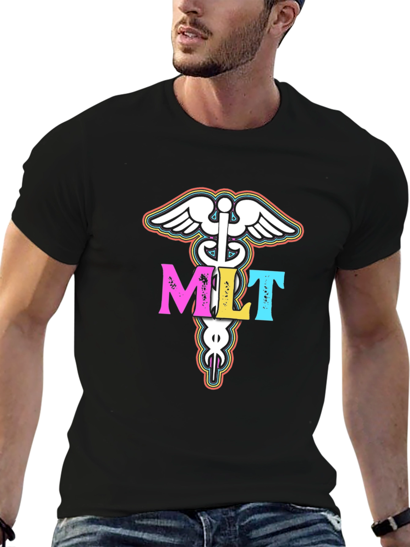 Medical Lab Tech MLT Caduceus T-Shirt