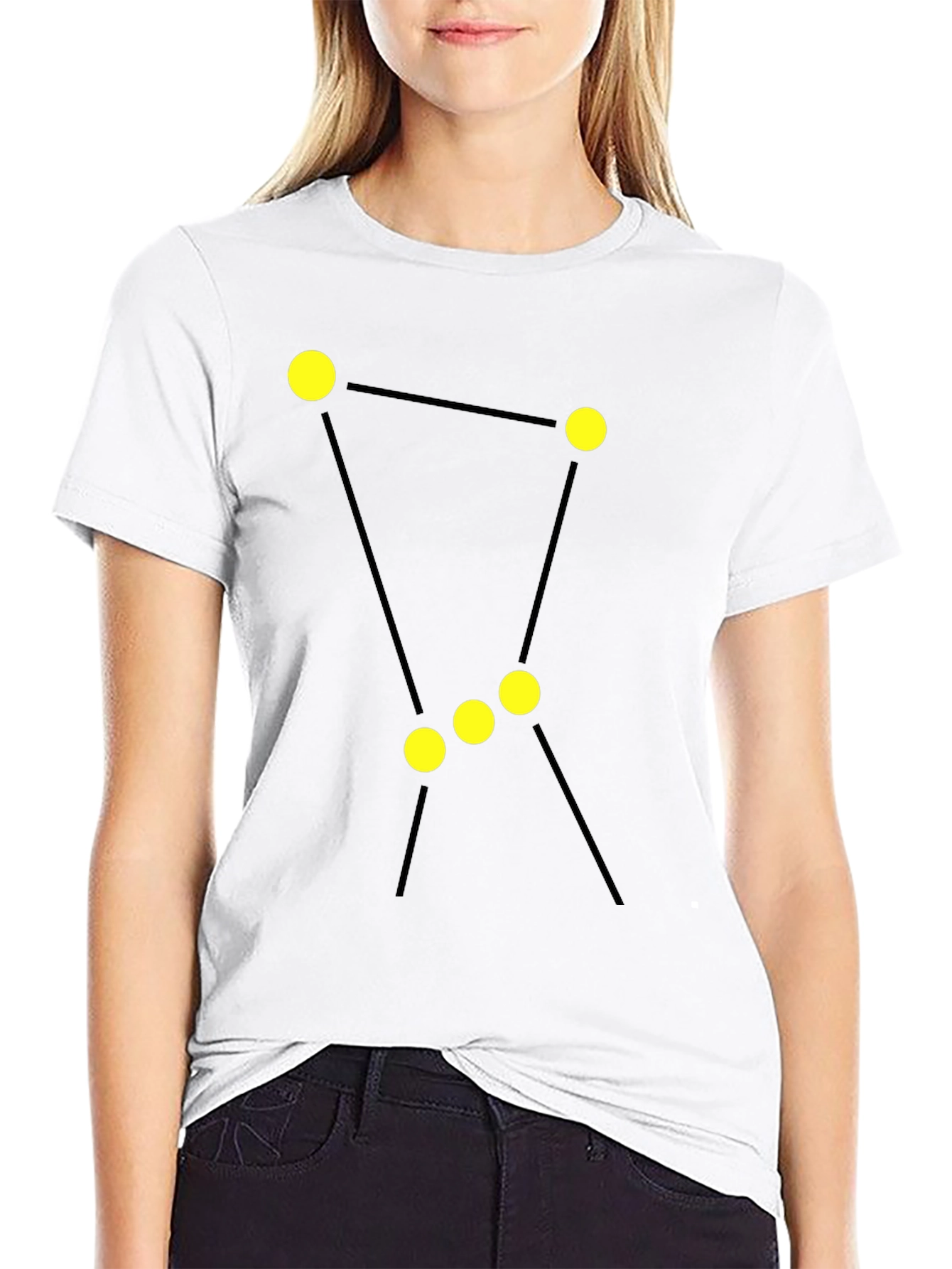 Orion Constellation Graphic Tee - Black Cotton Blend