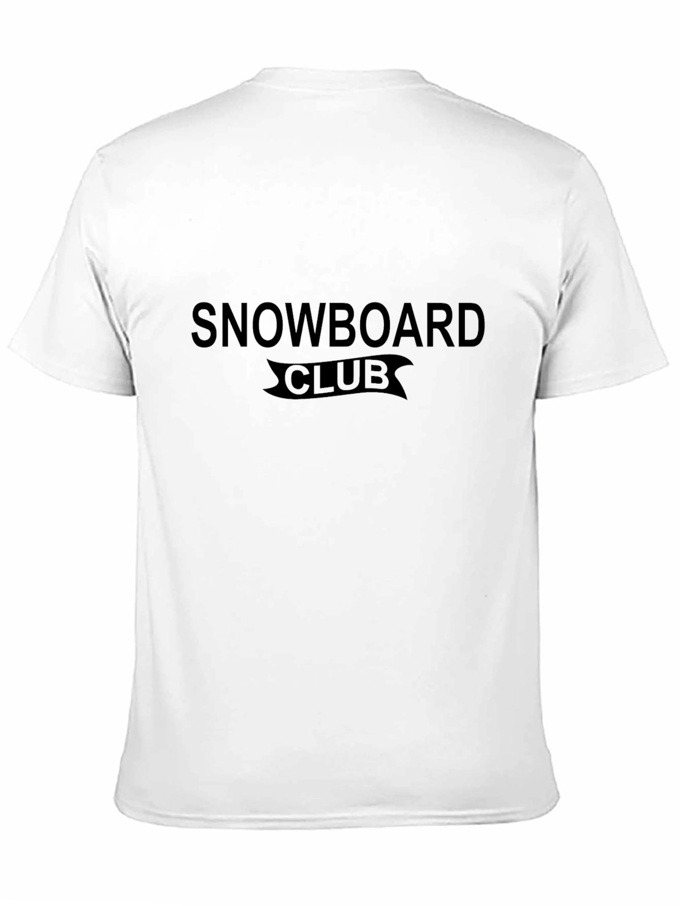 Snowboard Club Black Graphic T-Shirt