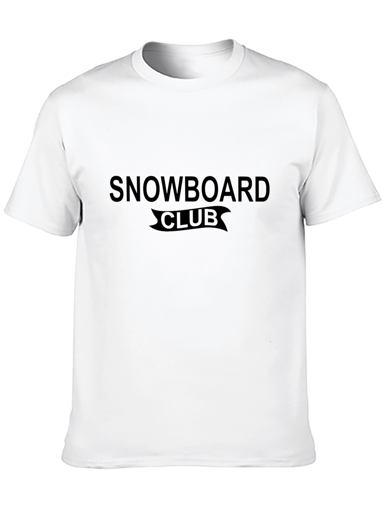 Snowboard Club Black Graphic T-Shirt