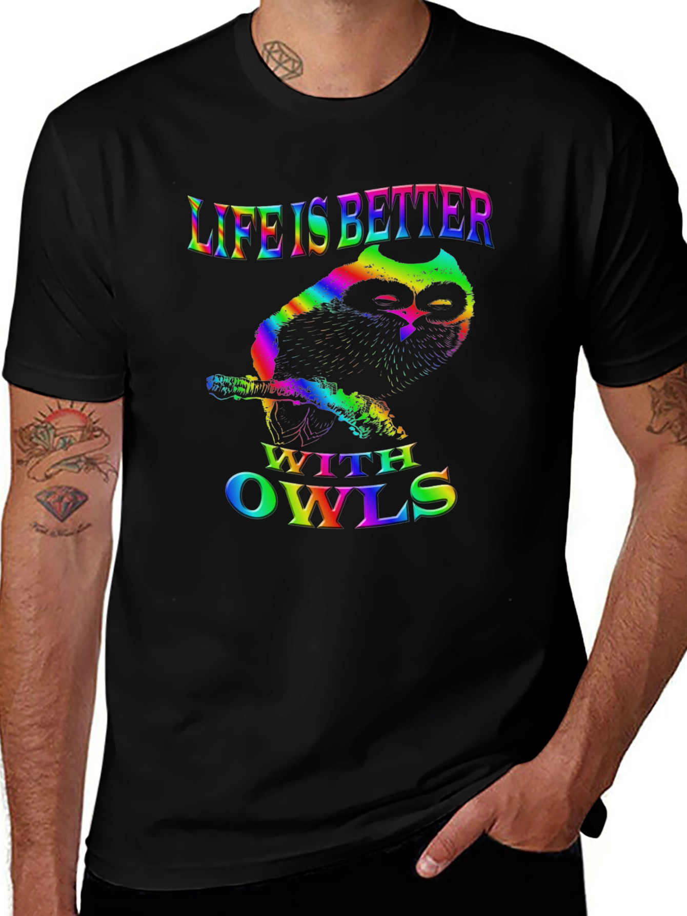 Life is Better With Owls Graphic Tee