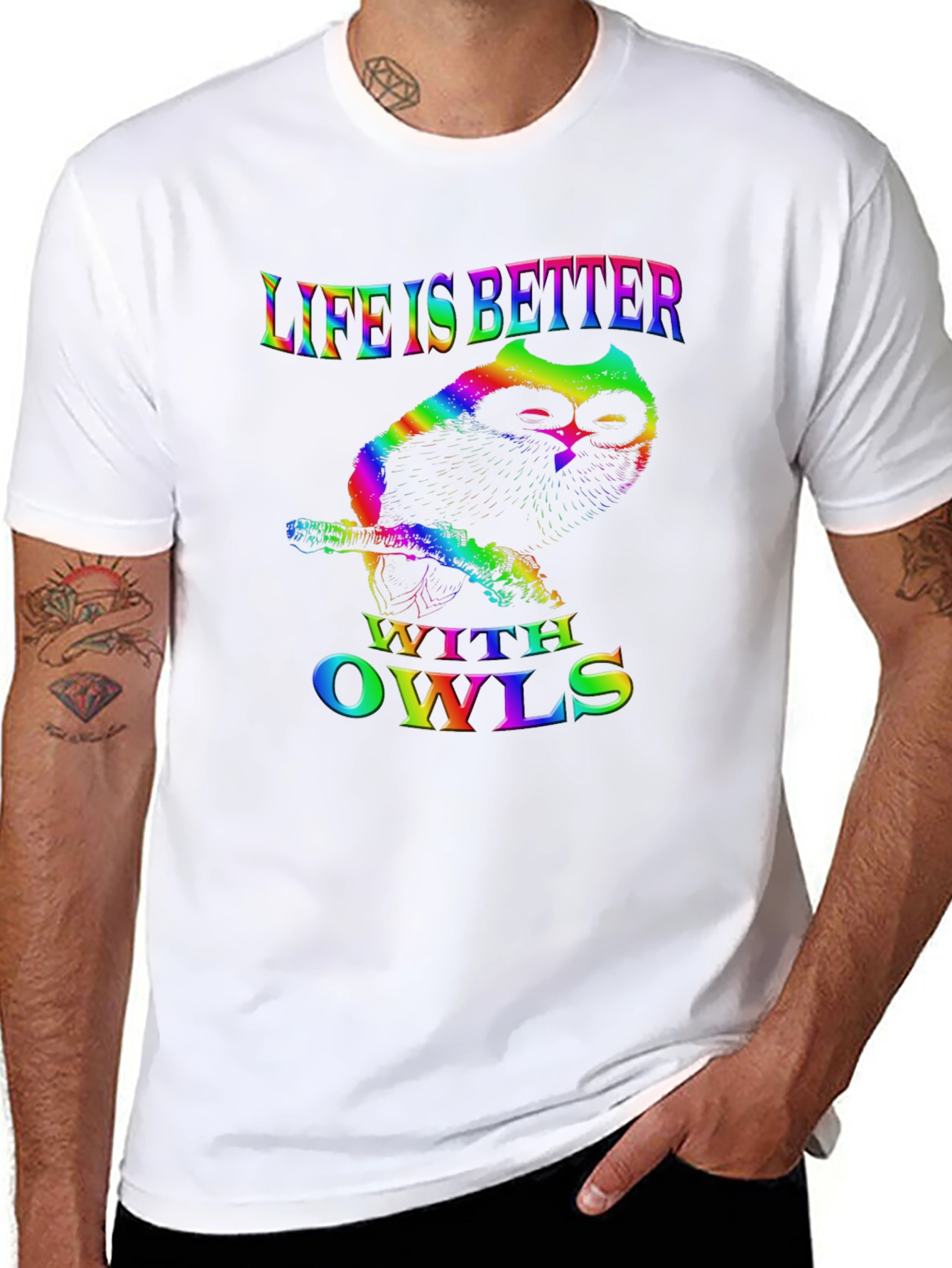 Life is Better With Owls Graphic Tee