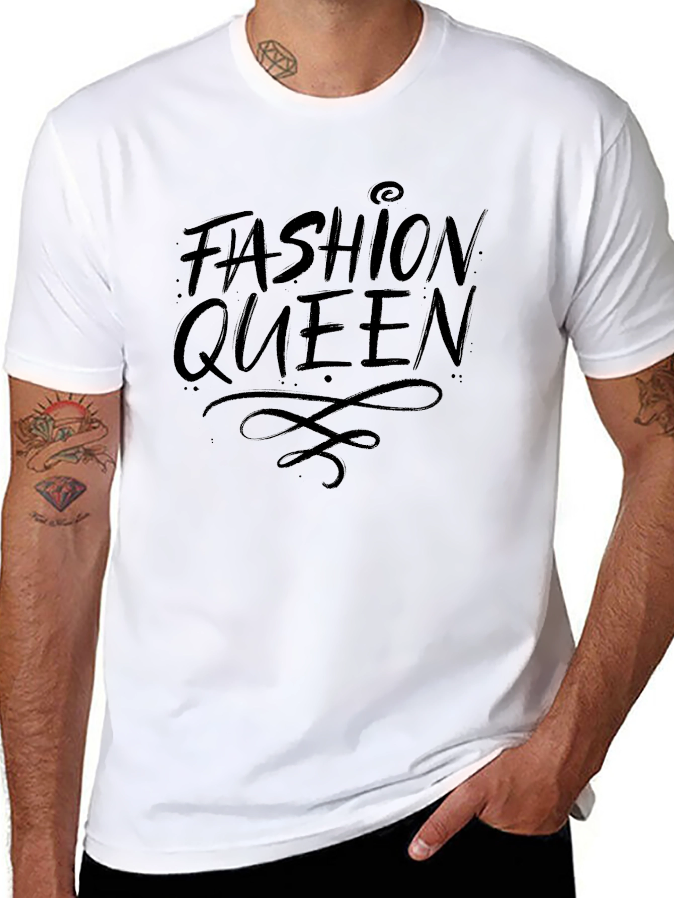 Fashion Queen Black Graphic Tee