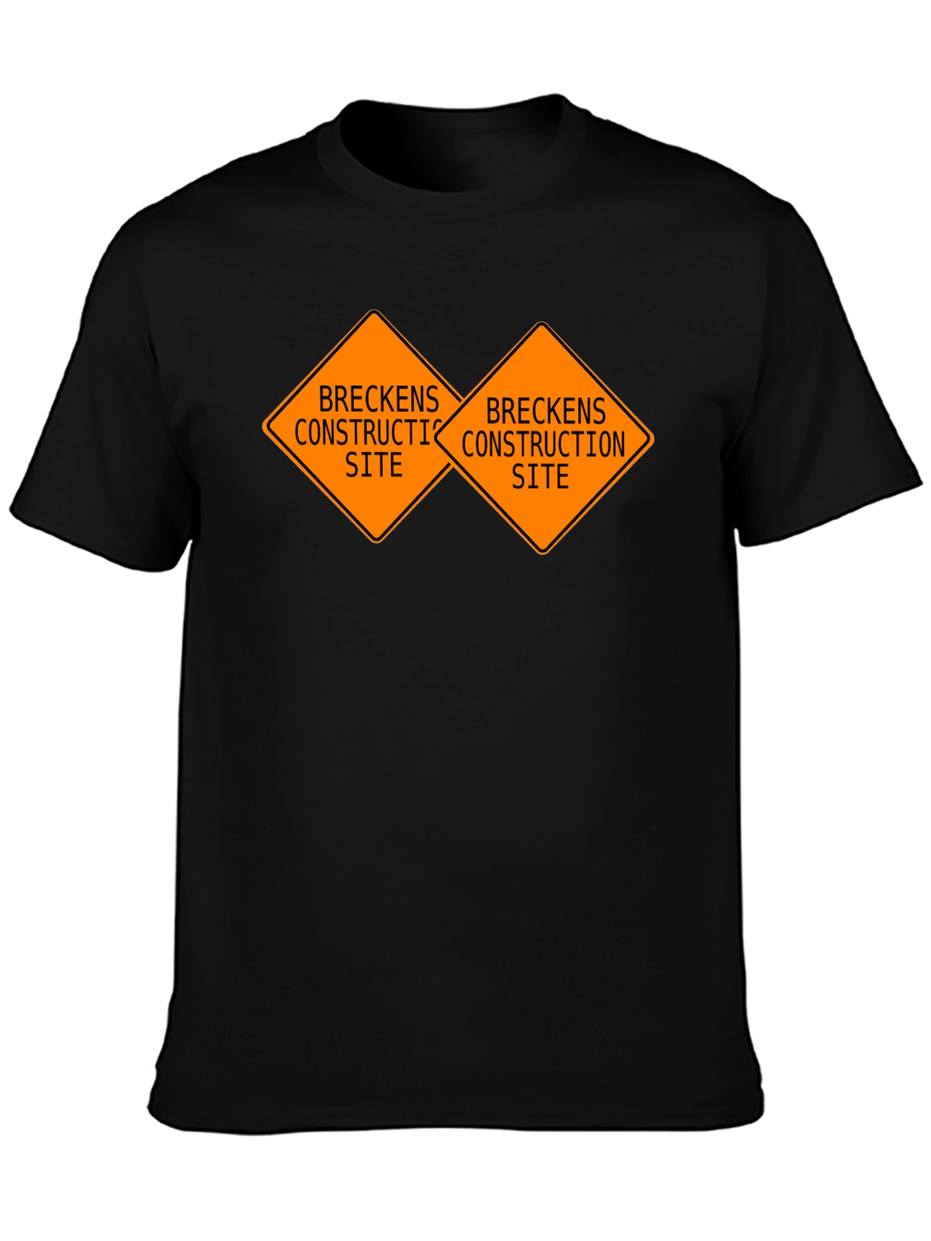 Breckens Construction Site Black T-Shirt