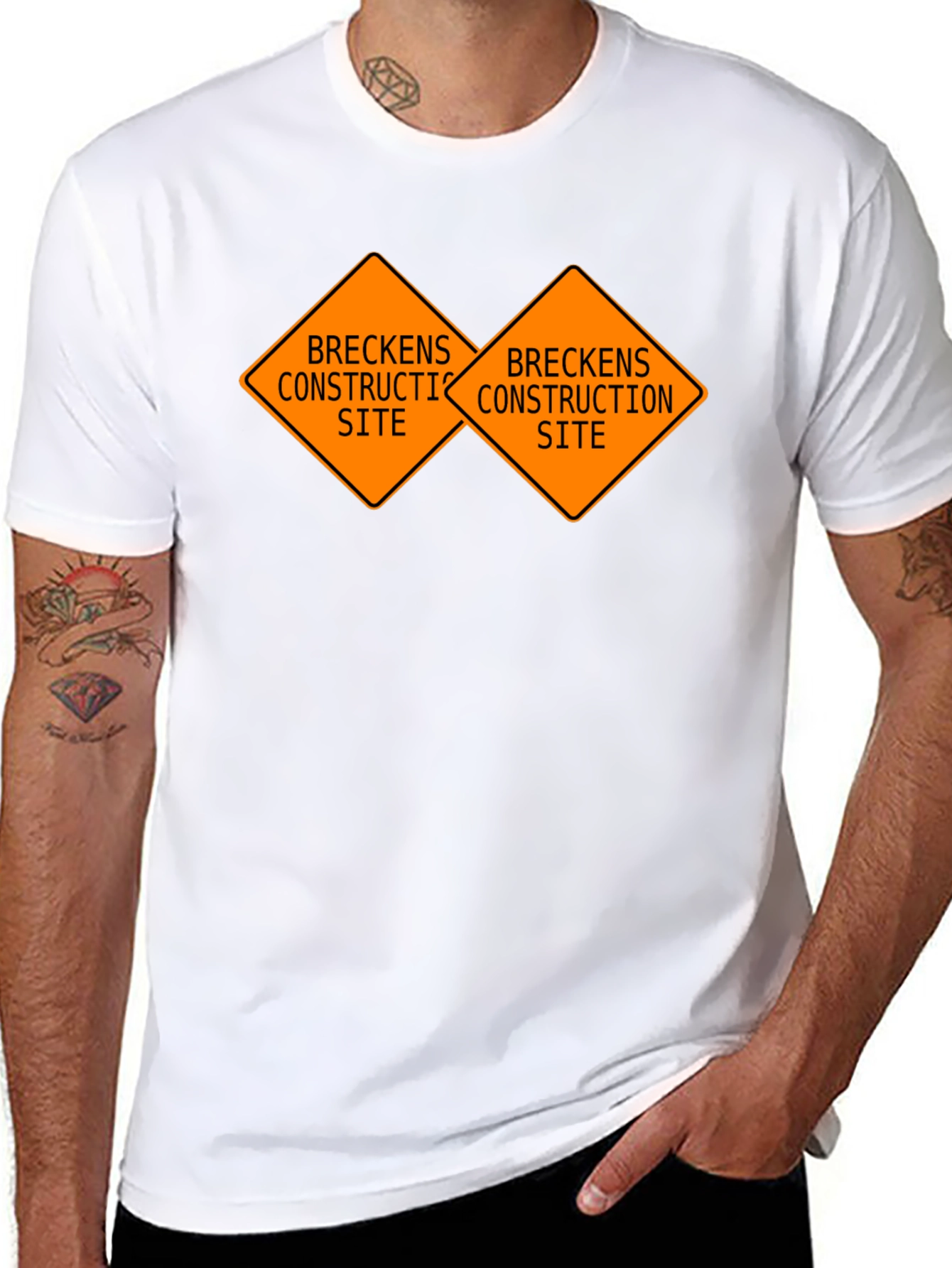 Breckens Construction Site Black T-Shirt