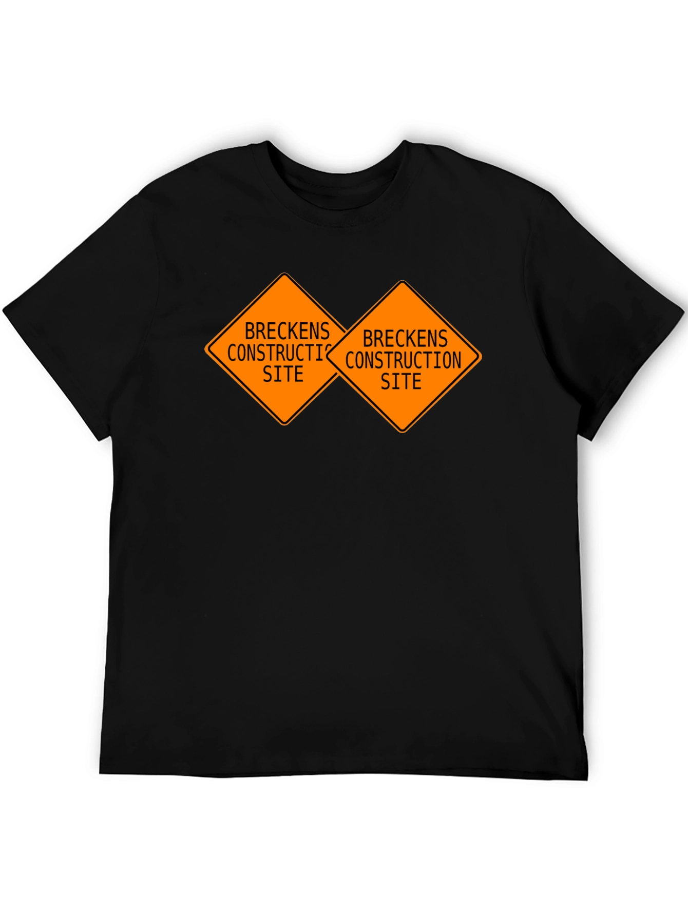 Breckens Construction Site Black T-Shirt